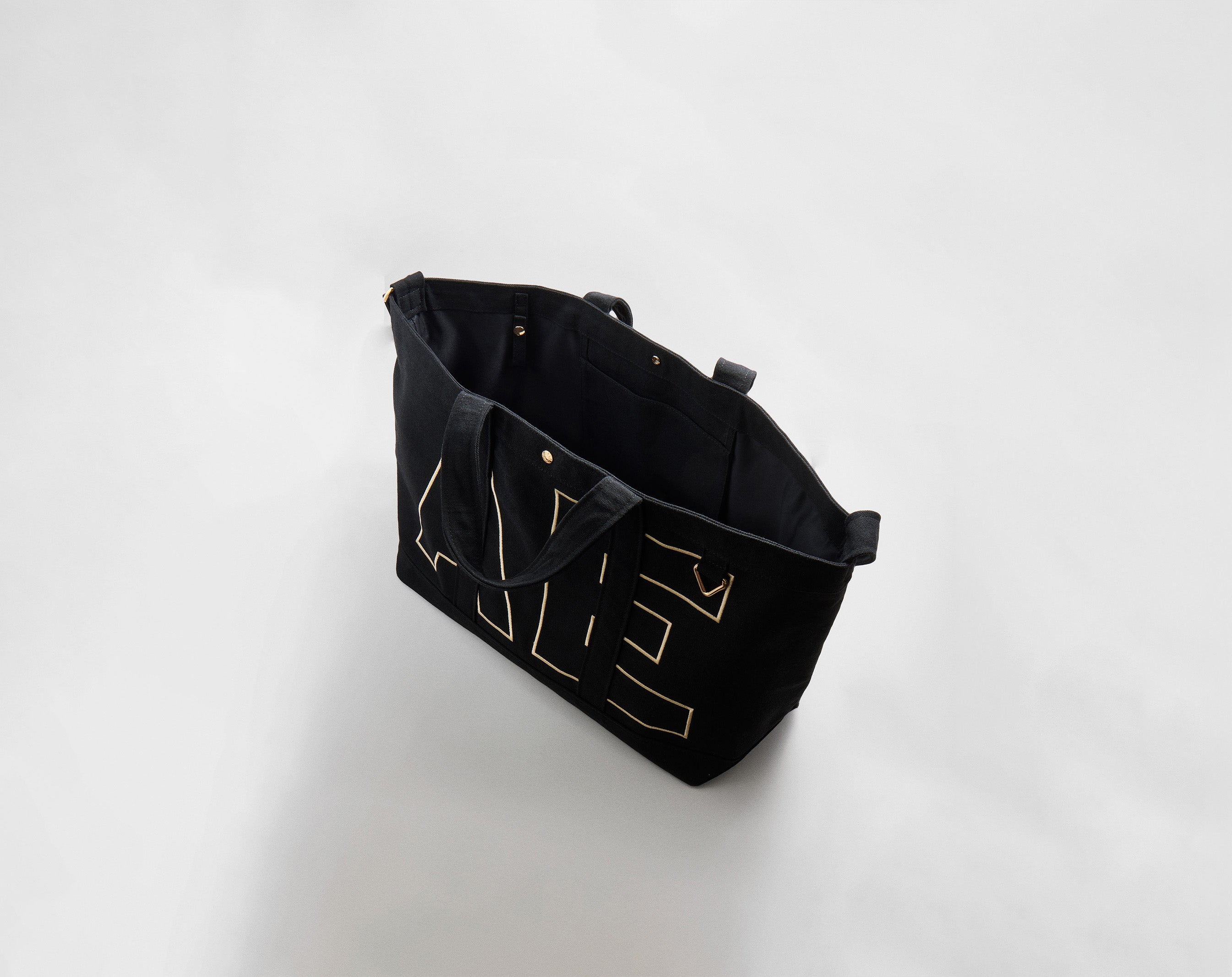 Solid Custom Alpha Tote - Jet Black