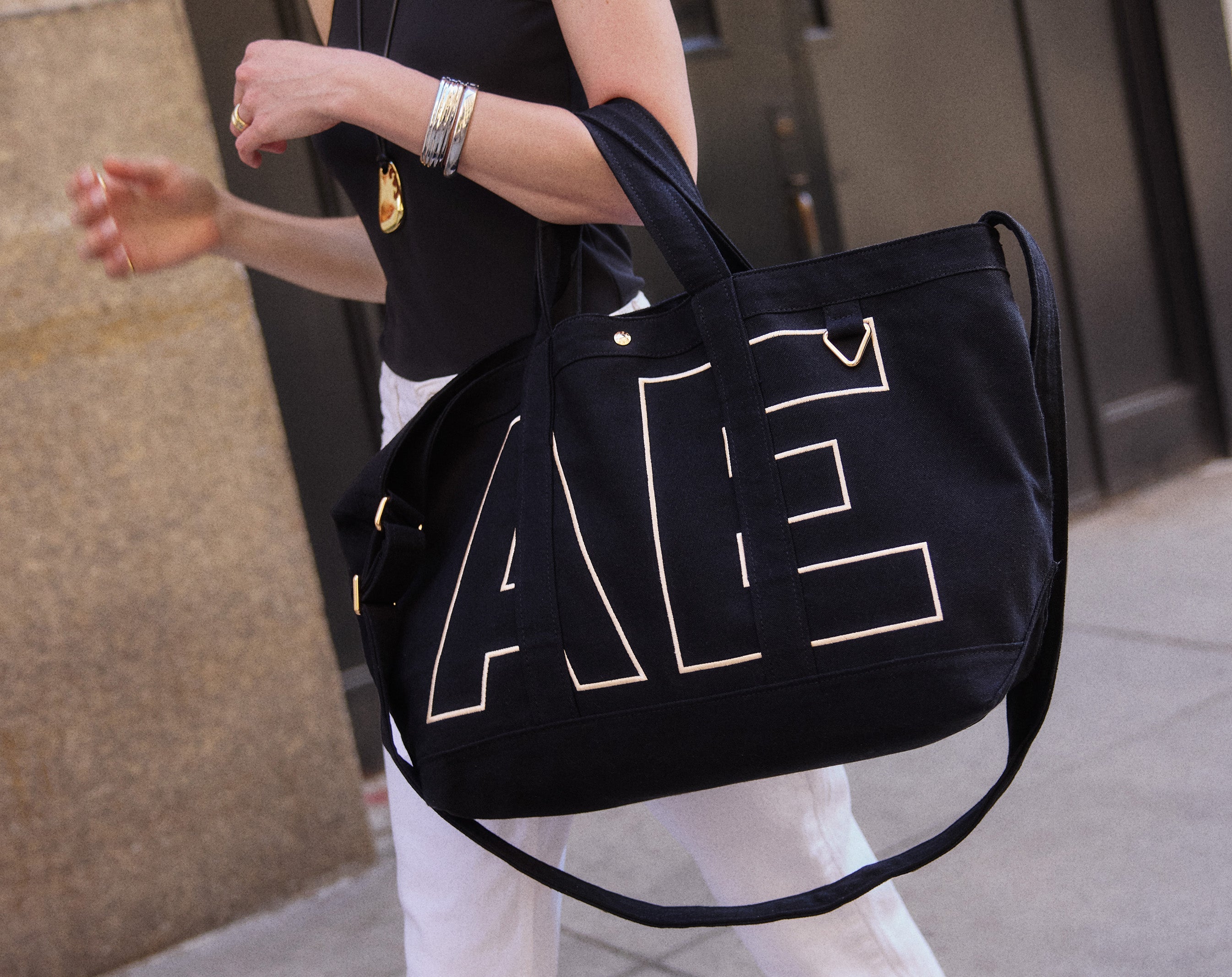 Solid Custom Alpha Tote - Jet Black