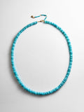 June Semi-Precious Beaded Necklace - Turquoise Bead
