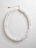Jess Square Beaded Necklace - White Quartz