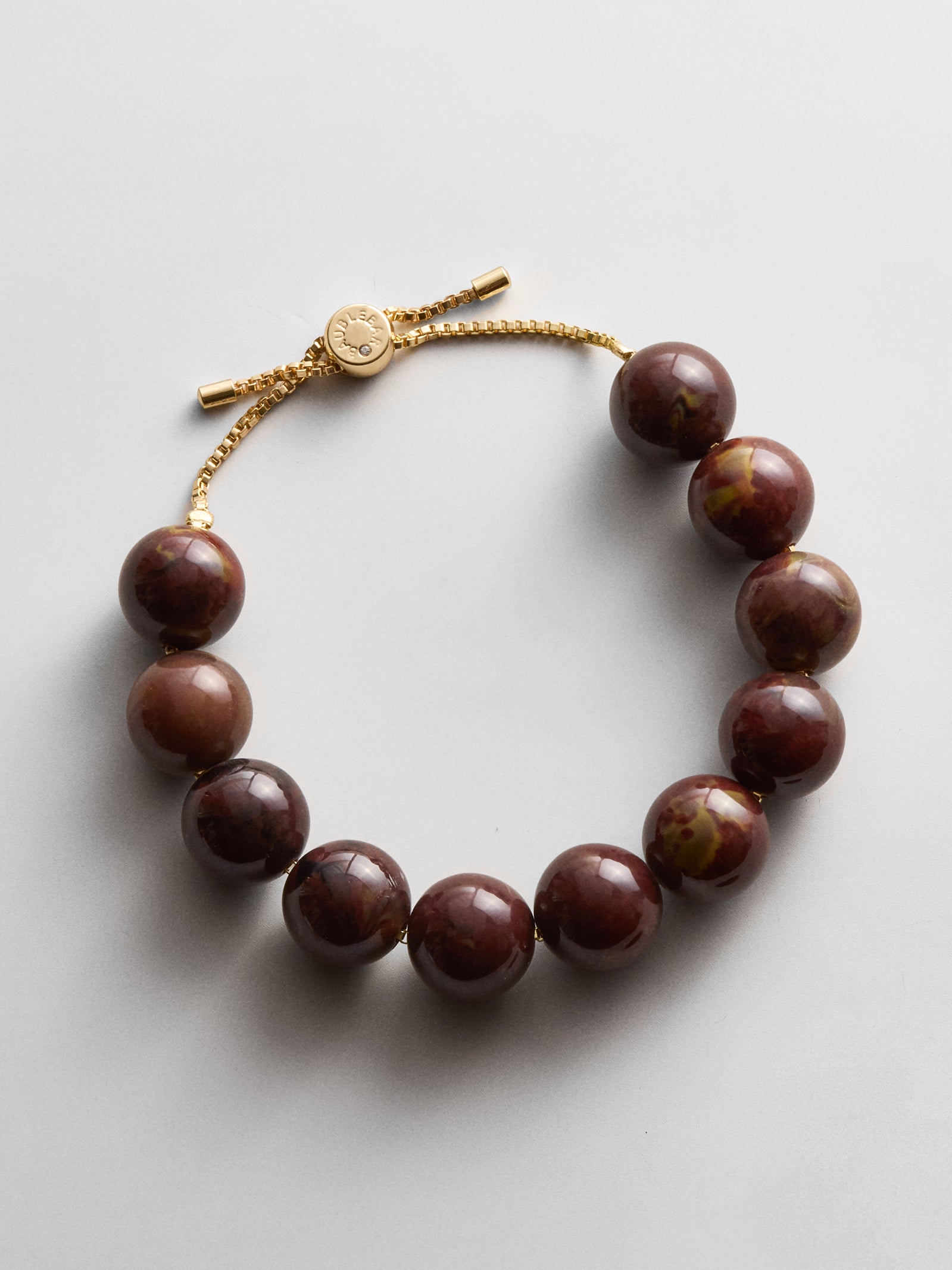 Jane Beaded Bracelet - Chocolate Brown