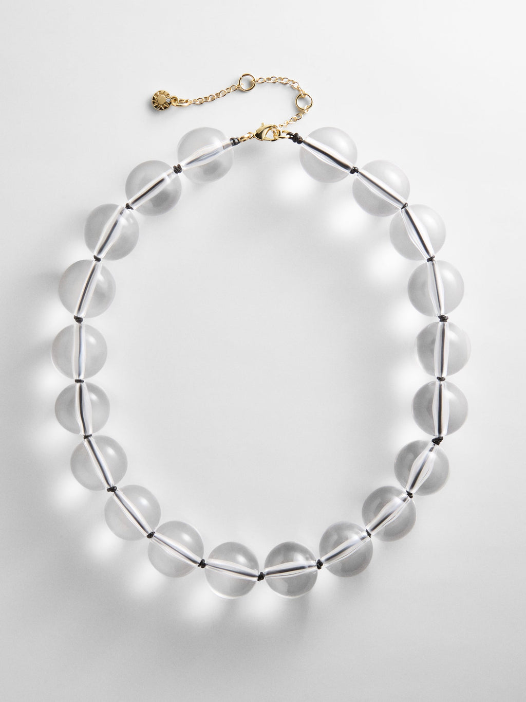 Jane Beaded Necklace - Clear/Black