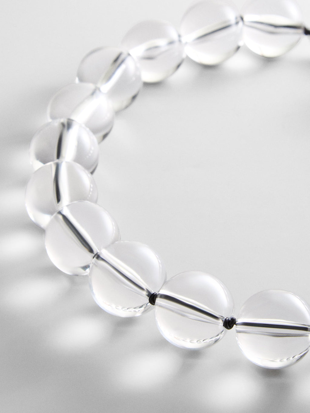 Jane Beaded Necklace - Clear/Black