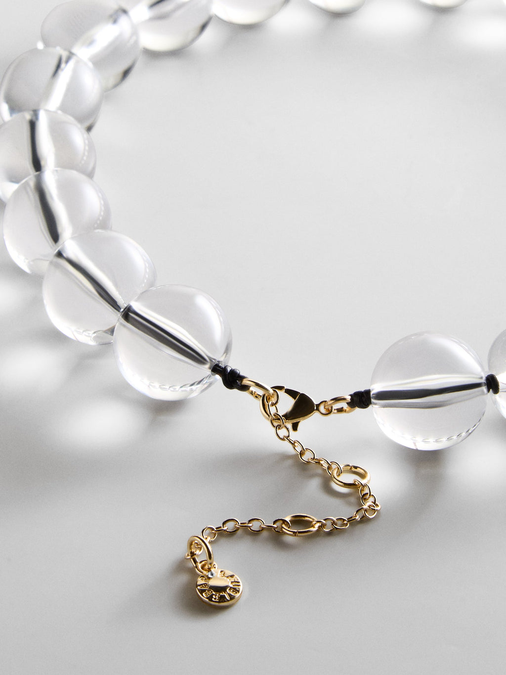 Jane Beaded Necklace - Clear/Black