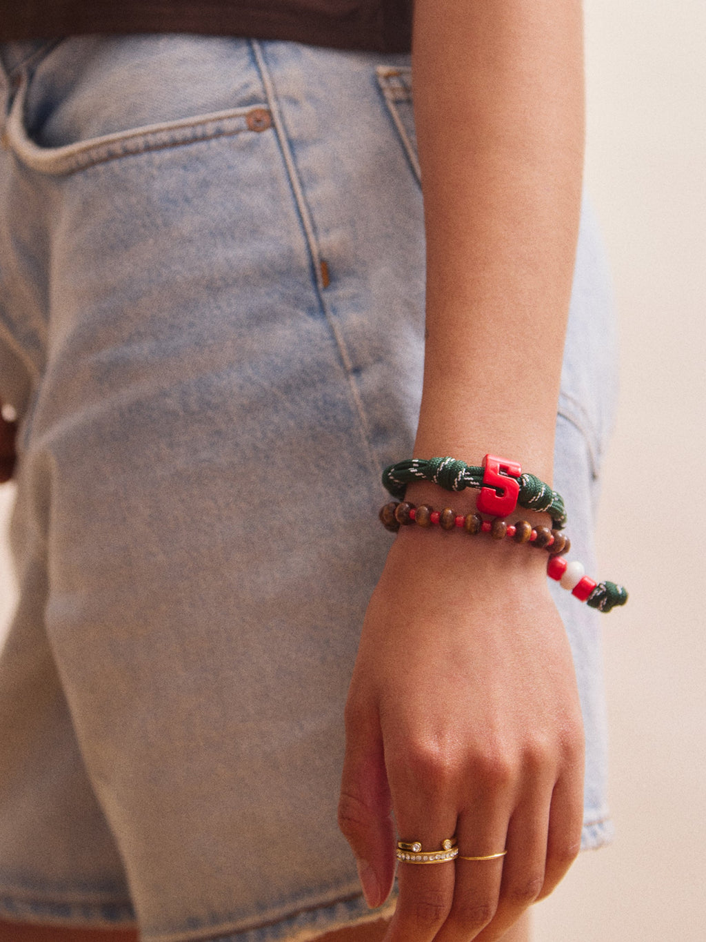 Team Knotty Varsity Custom Bracelet - Mexico Single Digit