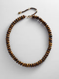Joyce Semi-Precious Beaded Necklace - Tiger's Eye