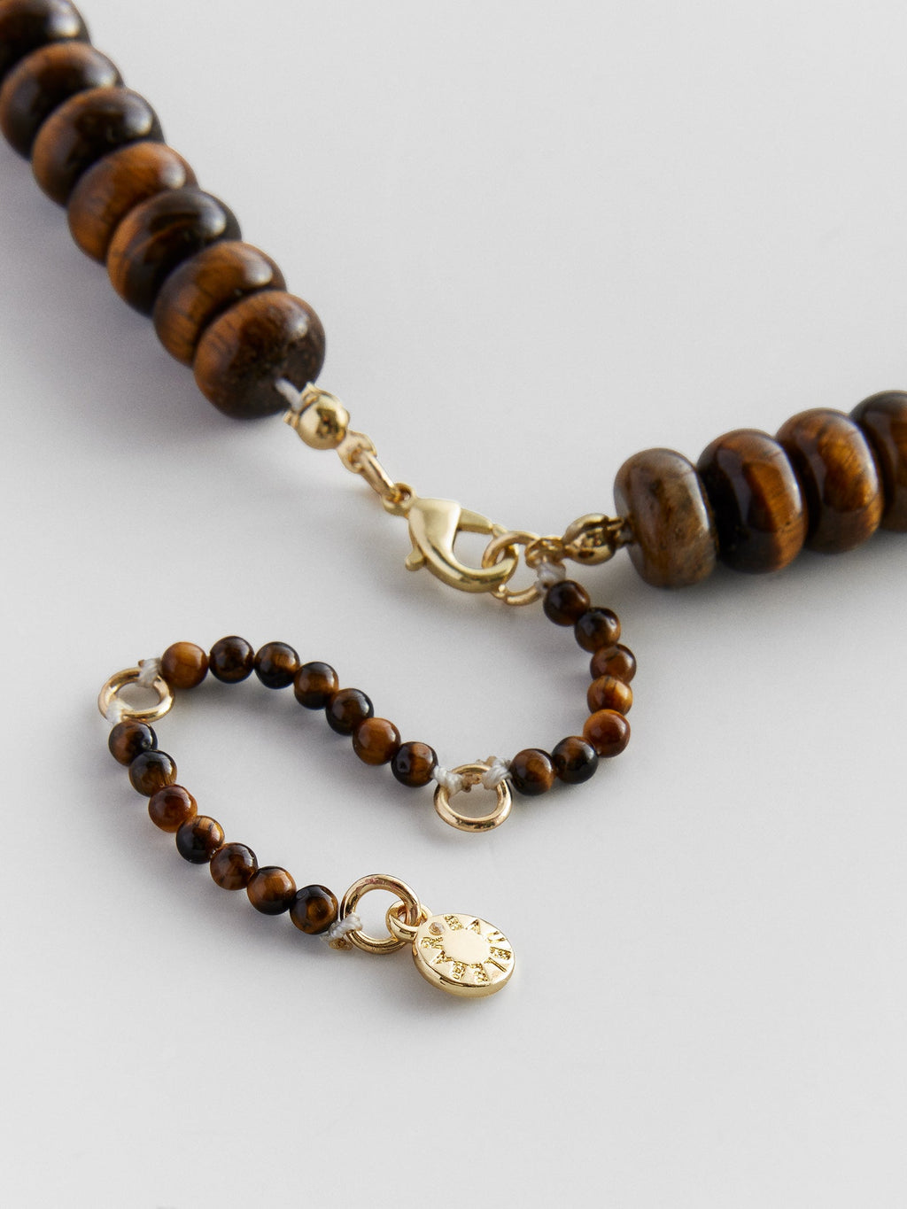 Joyce Semi-Precious Beaded Necklace - Tiger's Eye