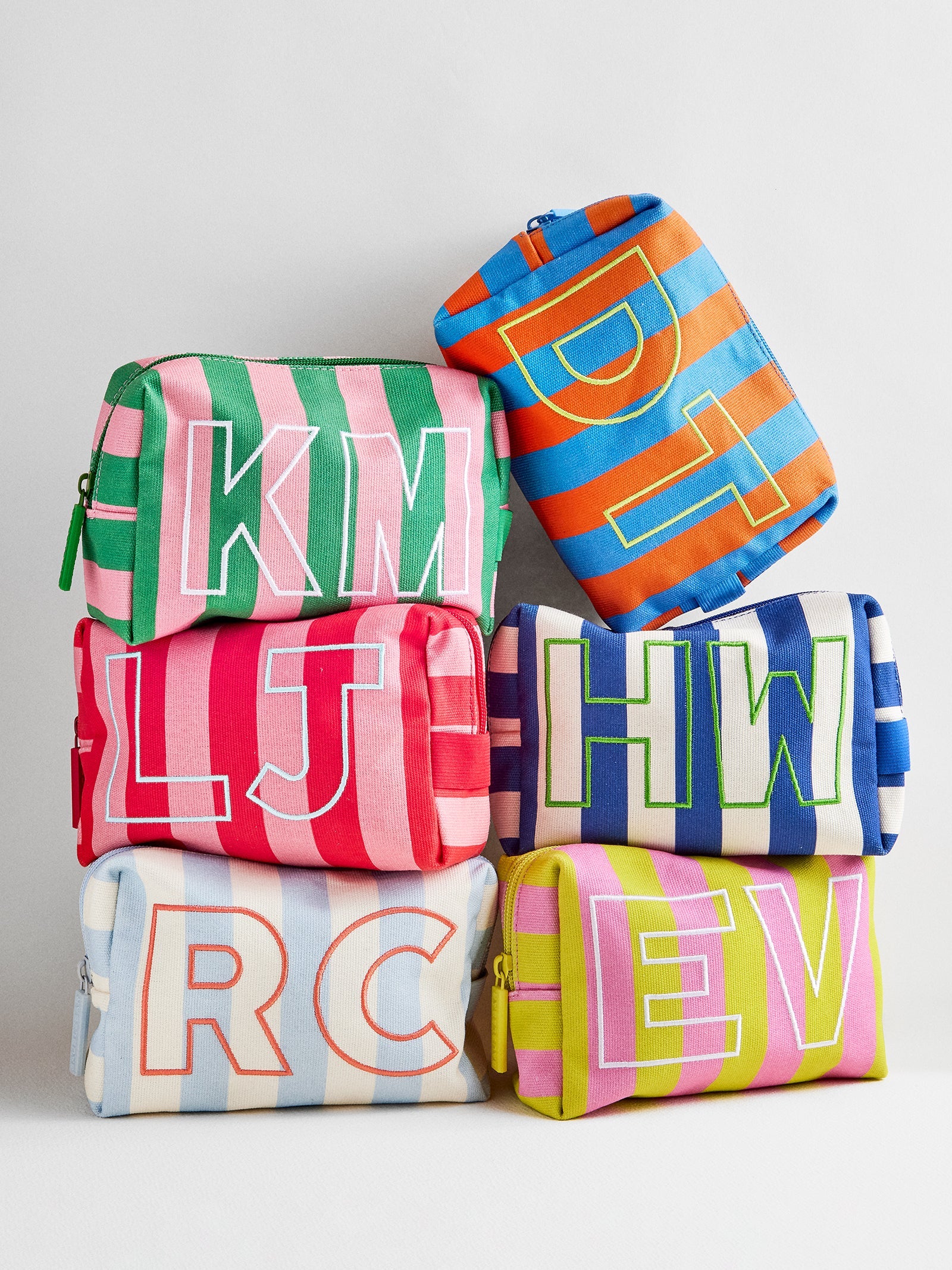 Striped Take It Away Custom Storage Pouch - Custom Cabana