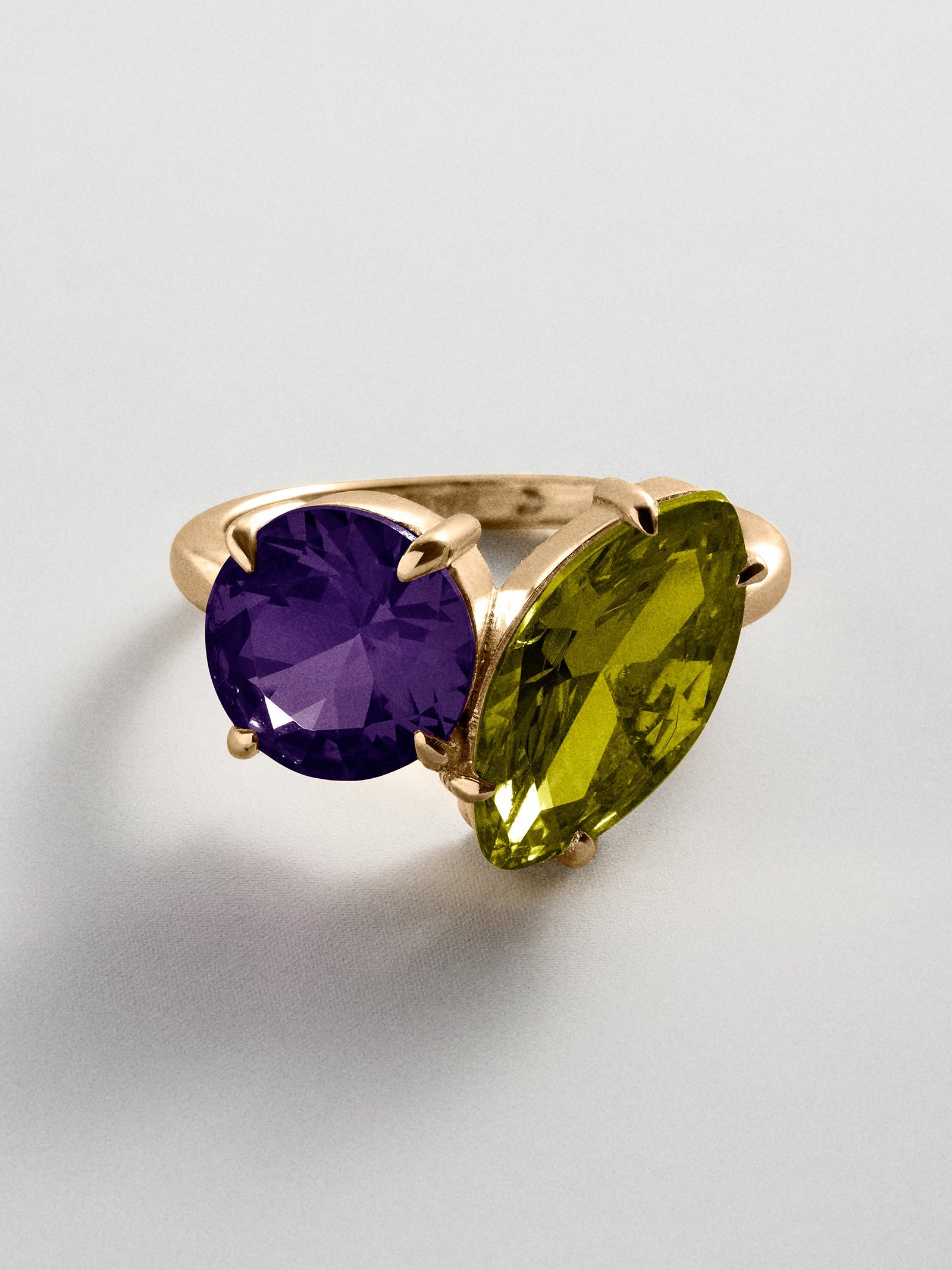 Toi et Moi Custom Birthstone Ring - Gold