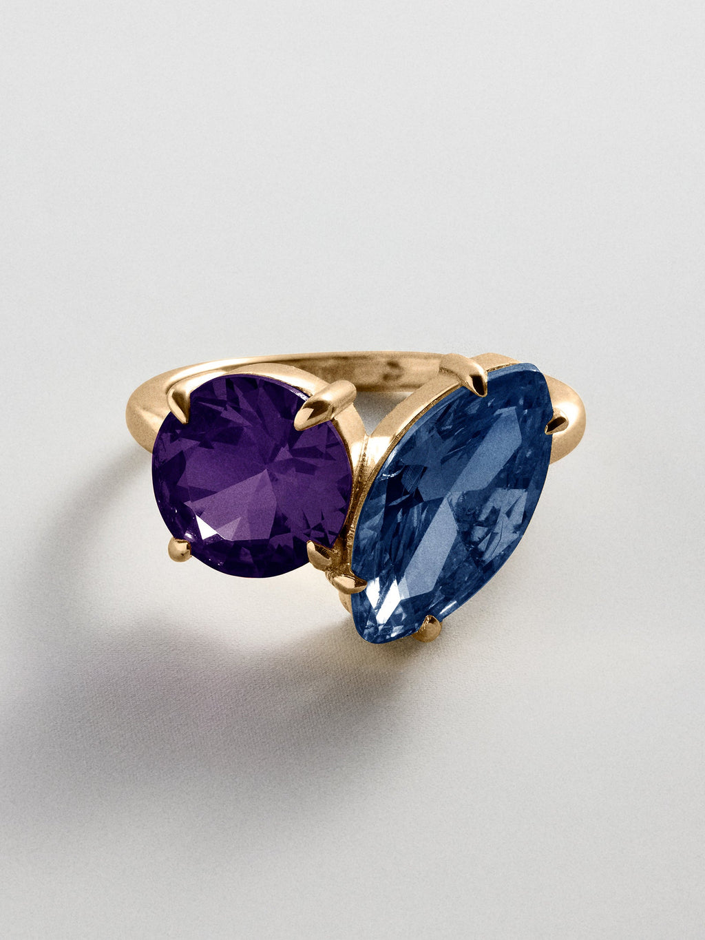 Toi et Moi Custom Birthstone Ring - Gold