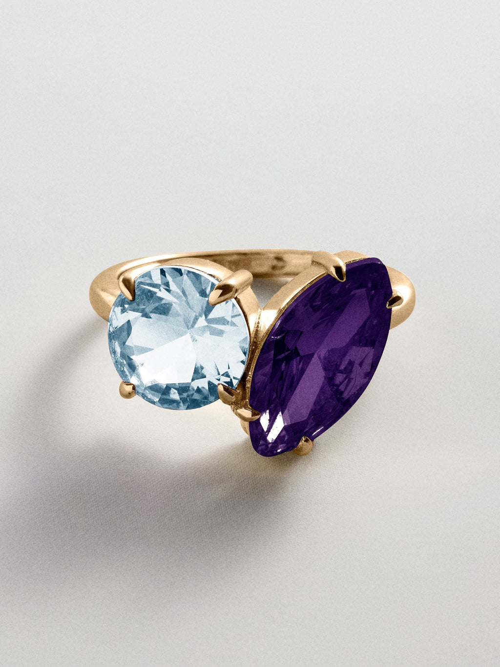 Toi et Moi Custom Birthstone Ring - Gold