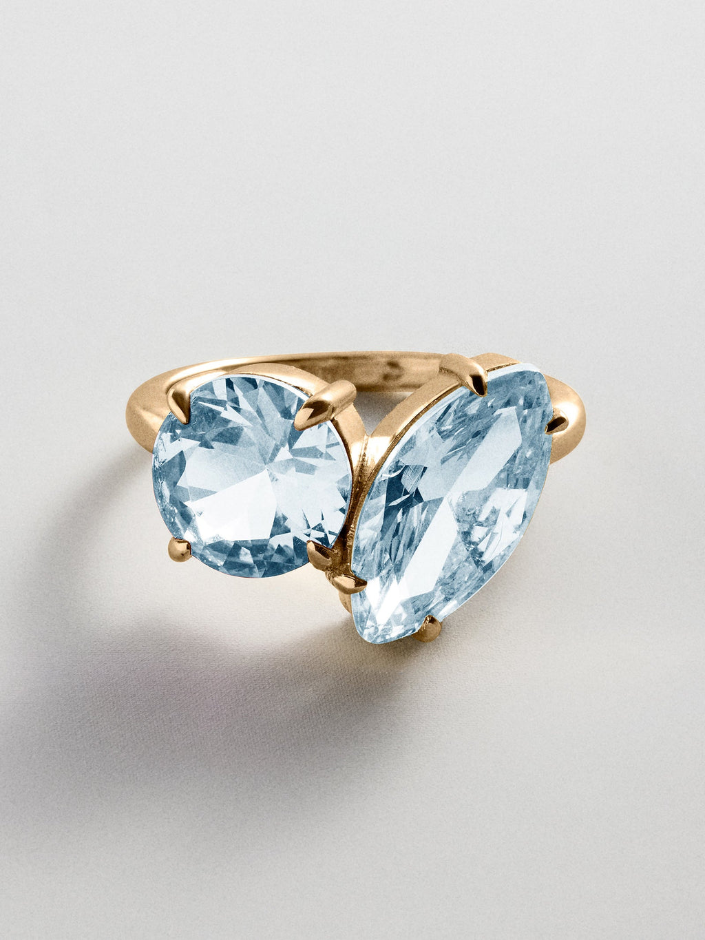Toi et Moi Custom Birthstone Ring - Gold