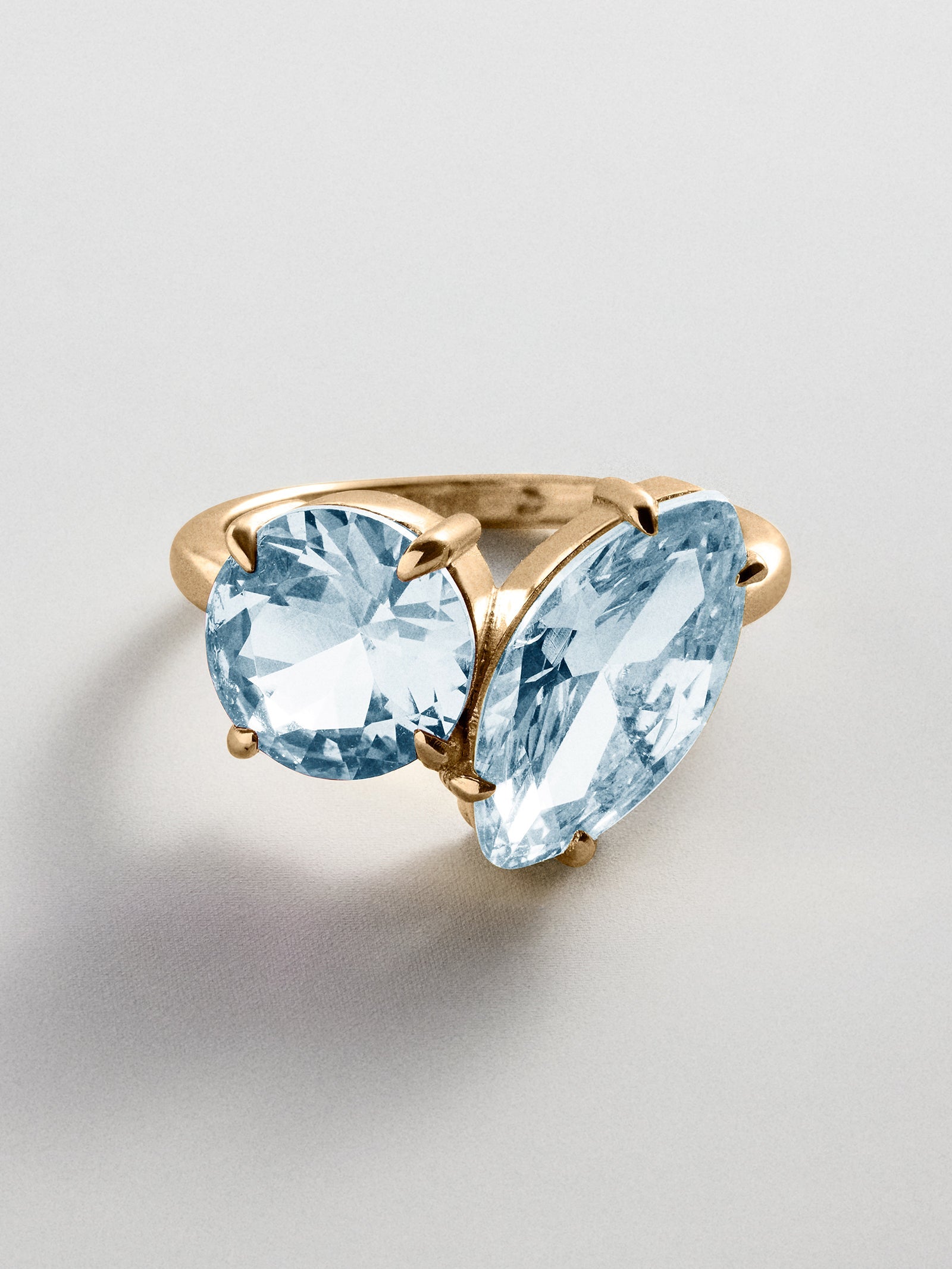 Toi et Moi Custom Birthstone Ring - Gold