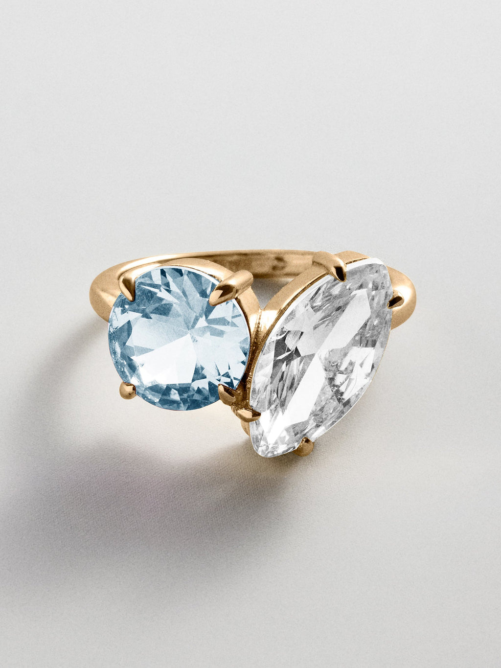 Toi et Moi Custom Birthstone Ring - Gold