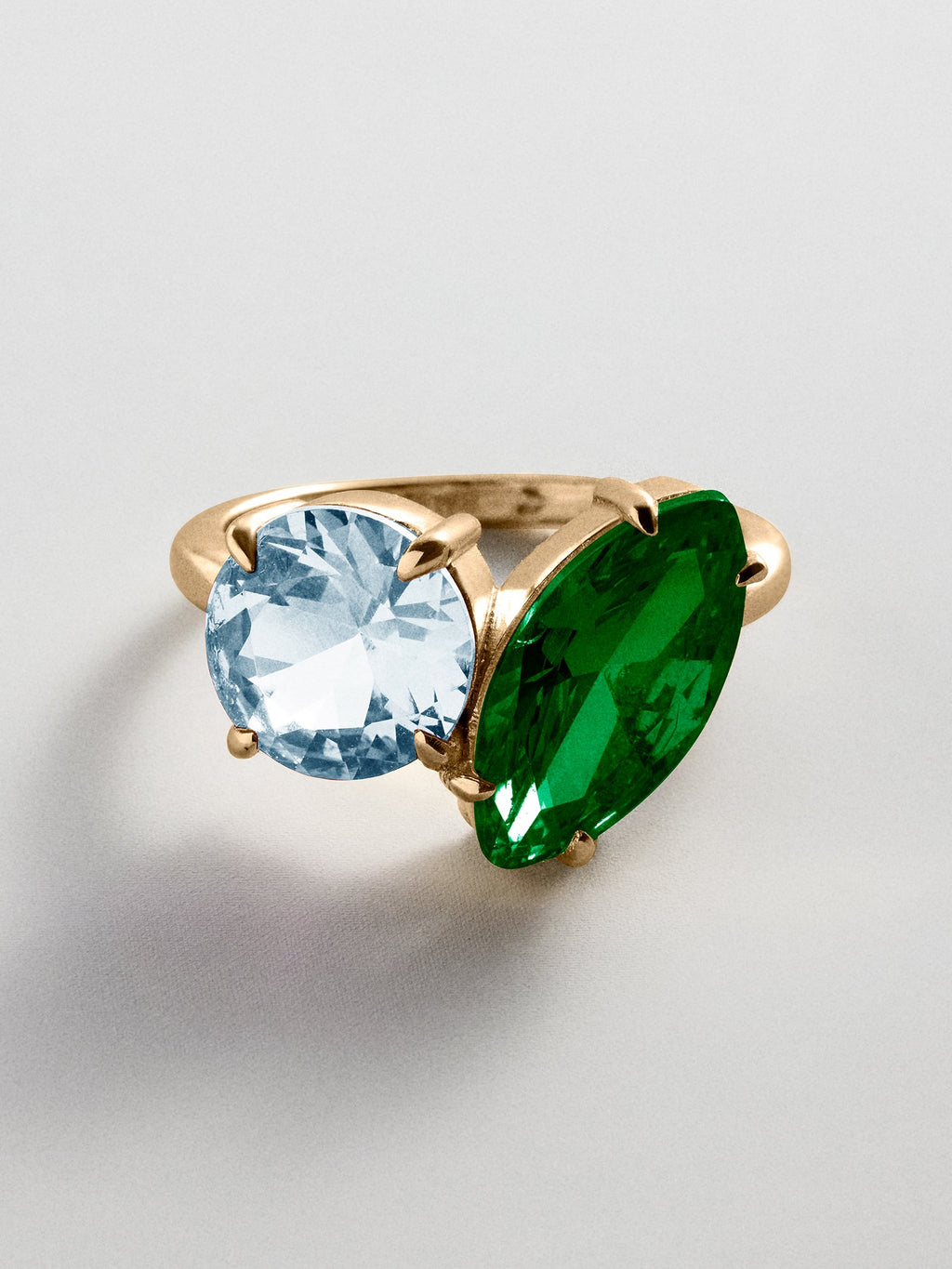 Toi et Moi Custom Birthstone Ring - Gold