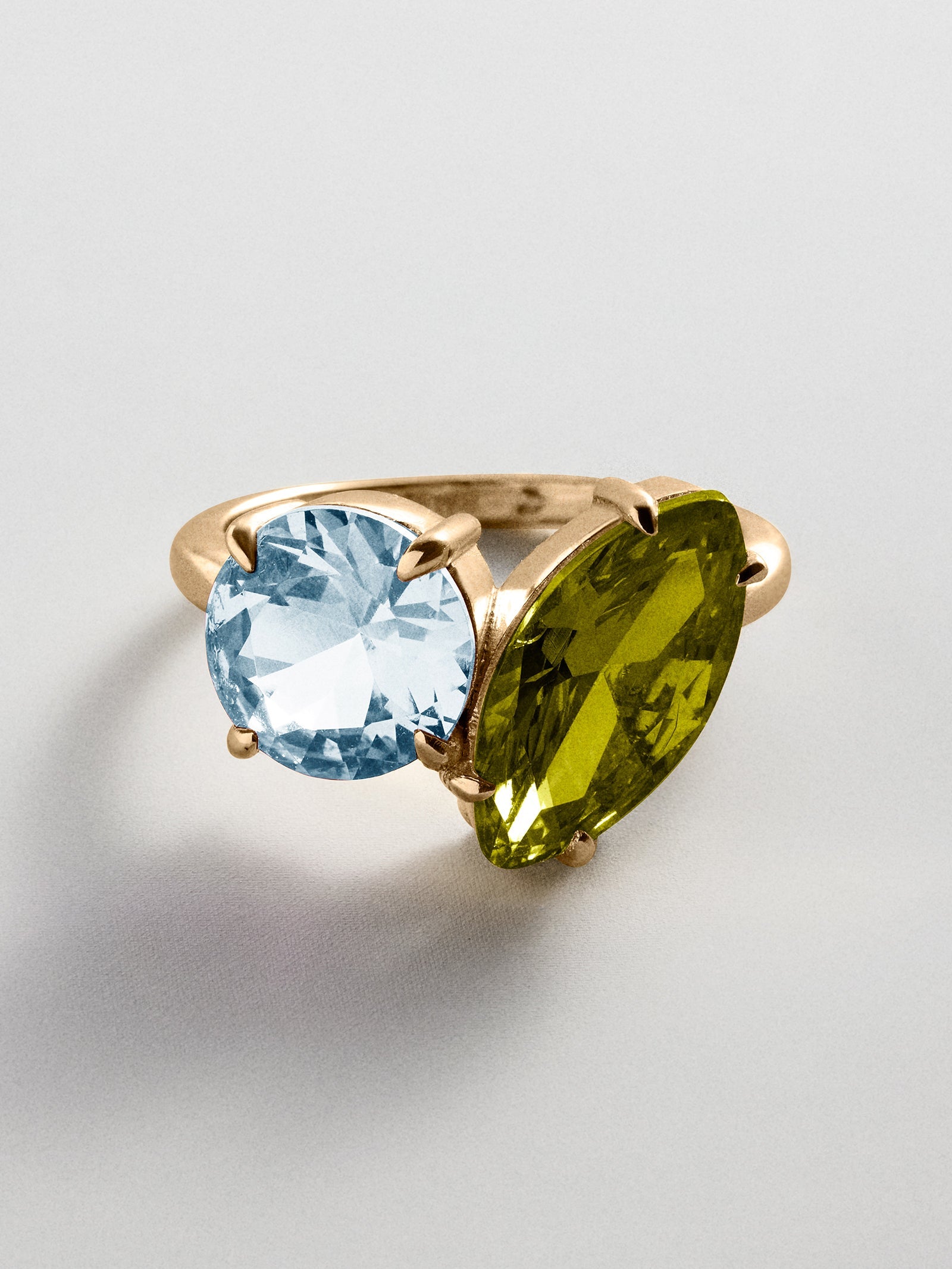 Toi et Moi Custom Birthstone Ring - Gold
