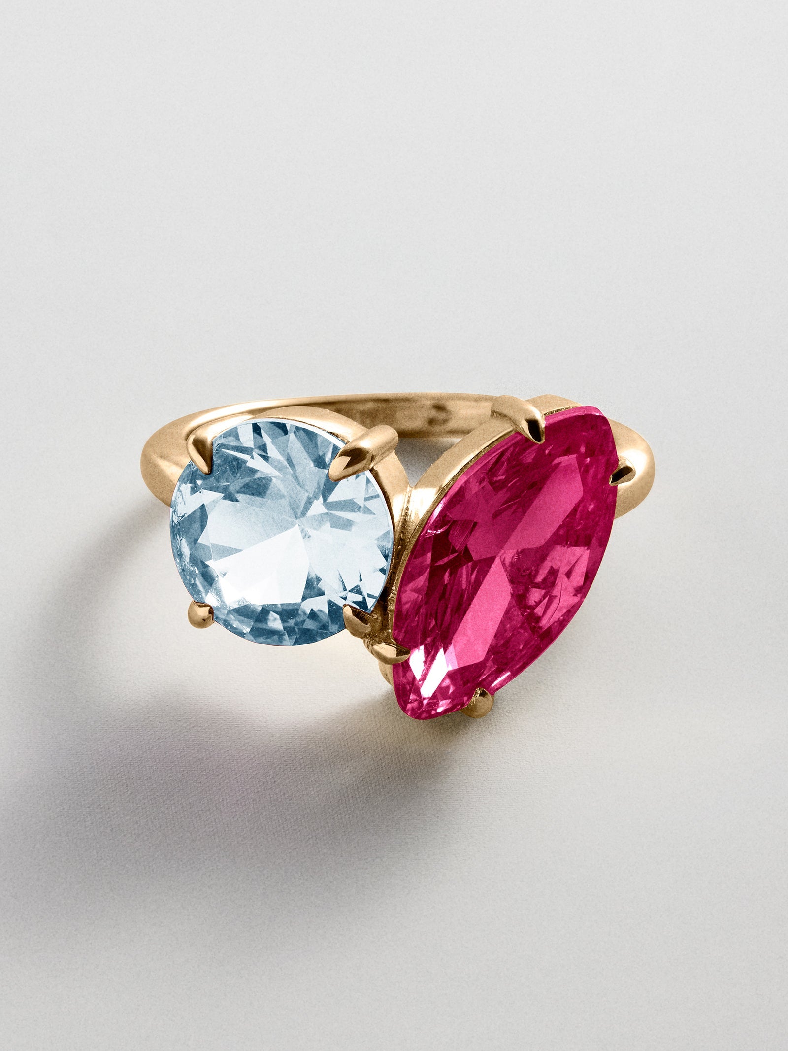 Toi et Moi Custom Birthstone Ring - Gold