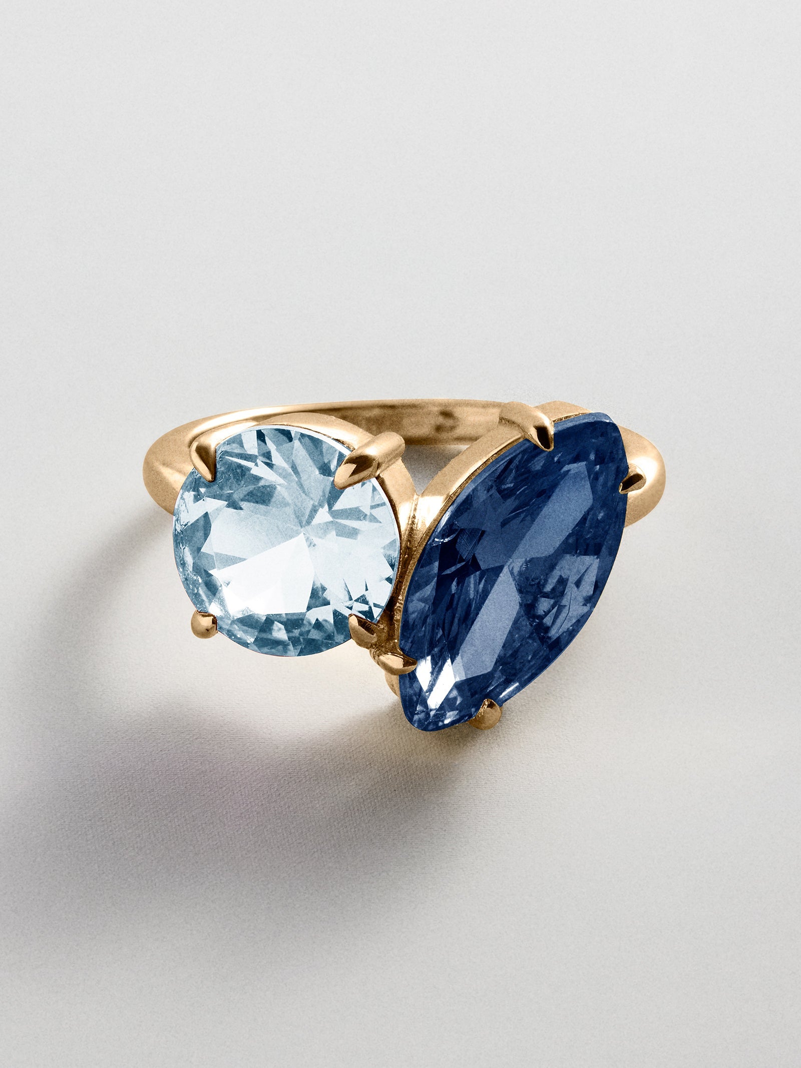 Toi et Moi Custom Birthstone Ring - Gold
