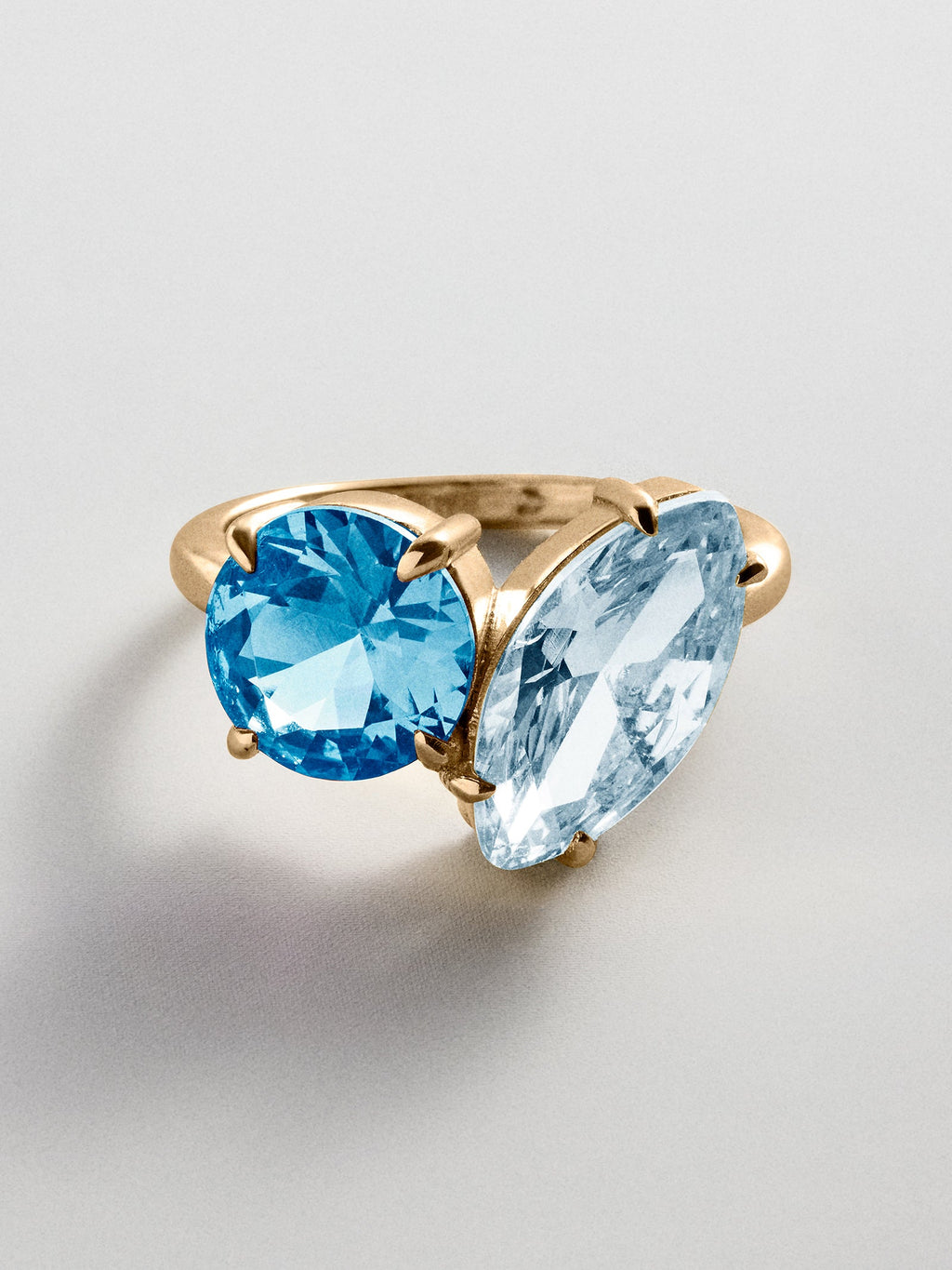 Toi et Moi Custom Birthstone Ring - Gold