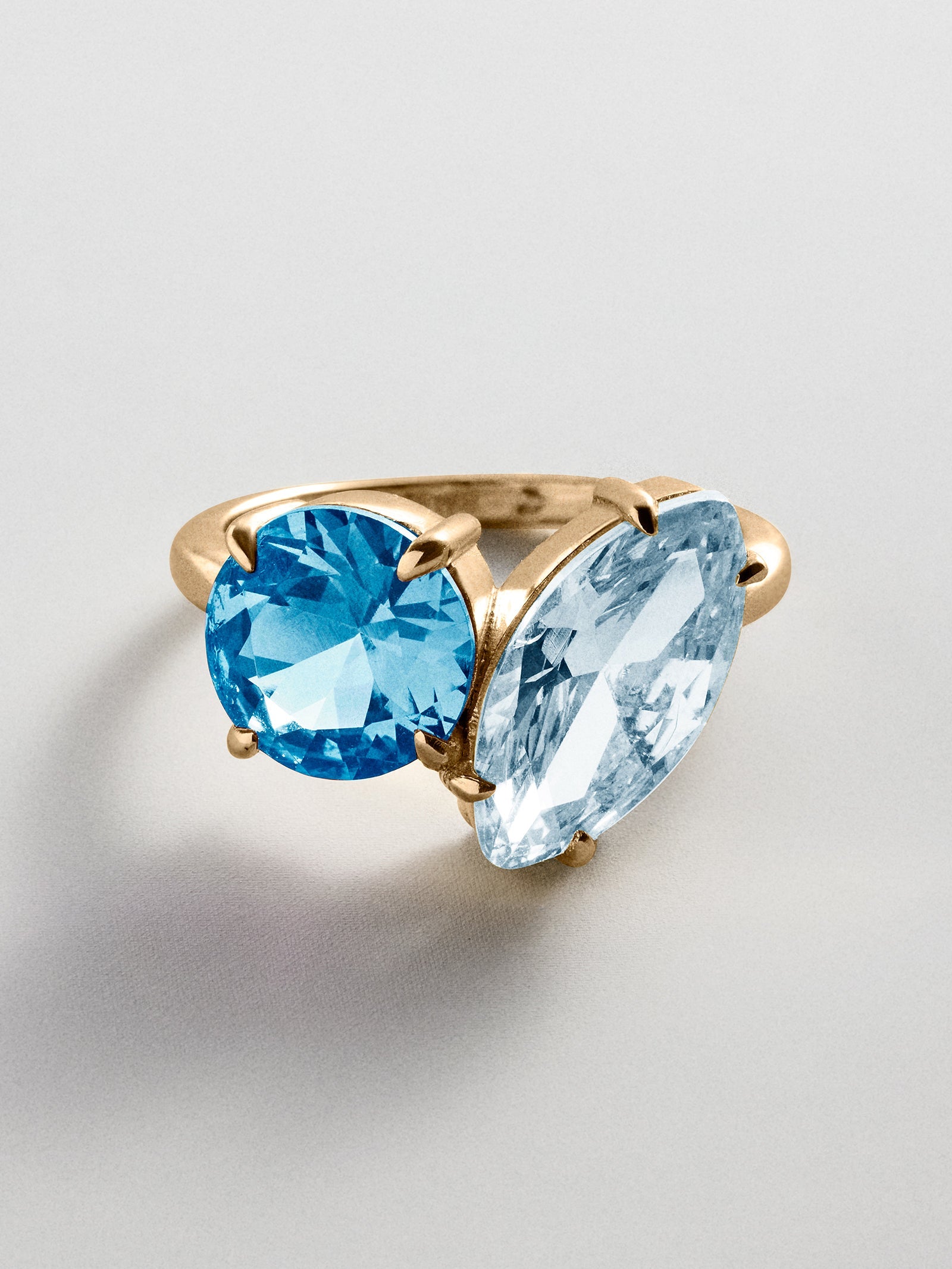 Toi et Moi Custom Birthstone Ring - Gold