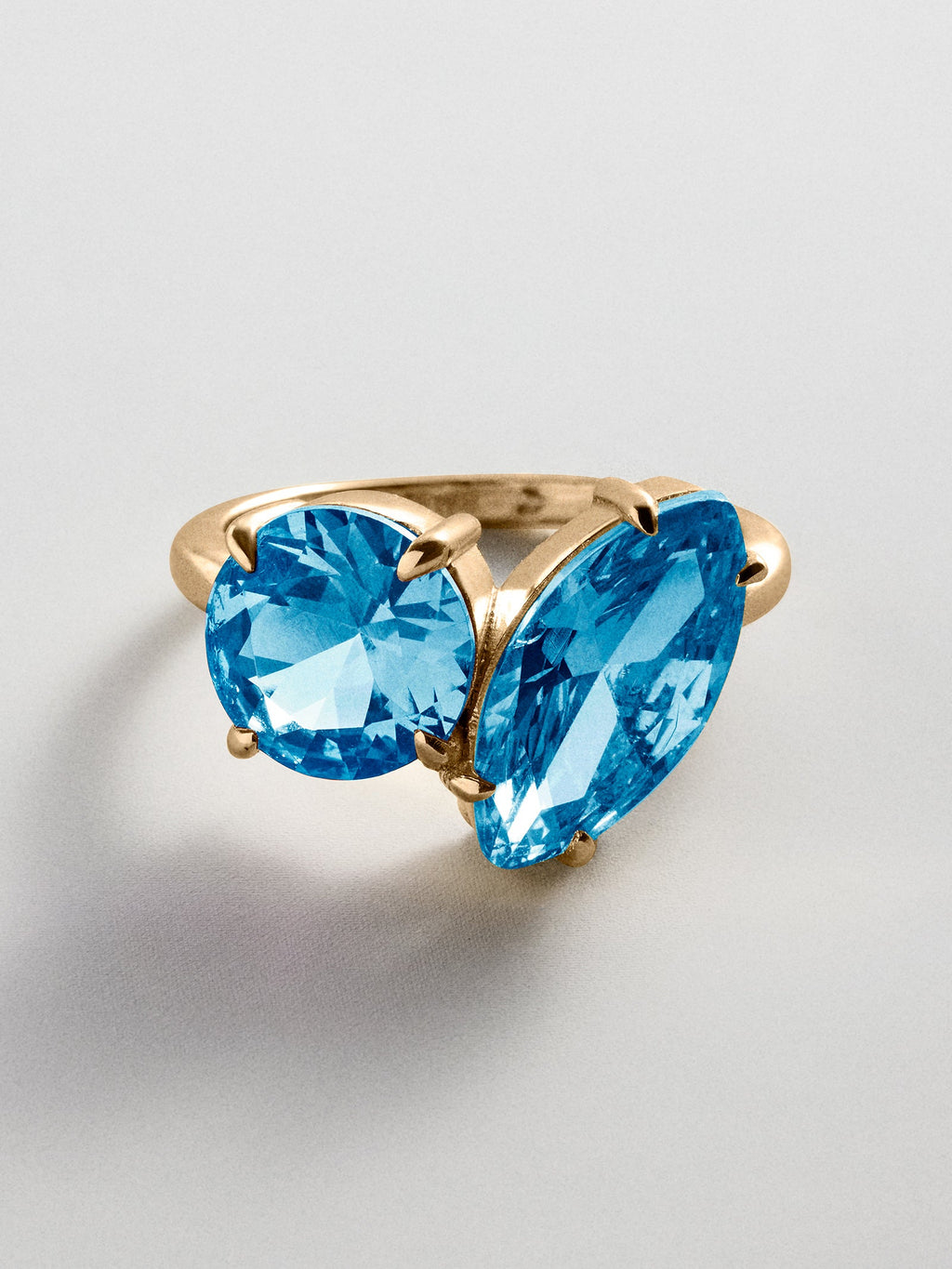 Toi et Moi Custom Birthstone Ring - Gold