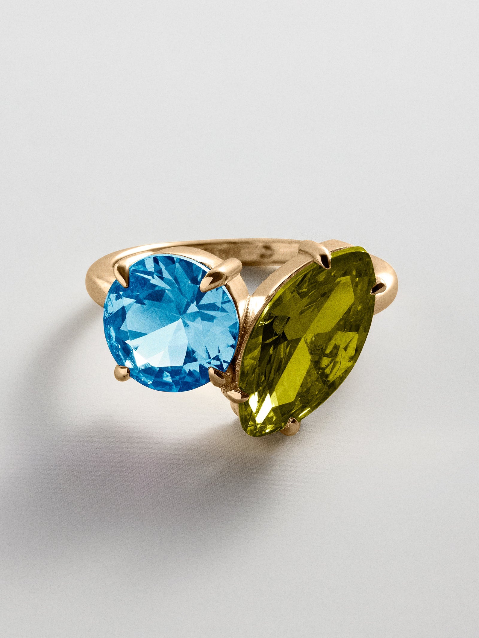 Toi et Moi Custom Birthstone Ring - Gold