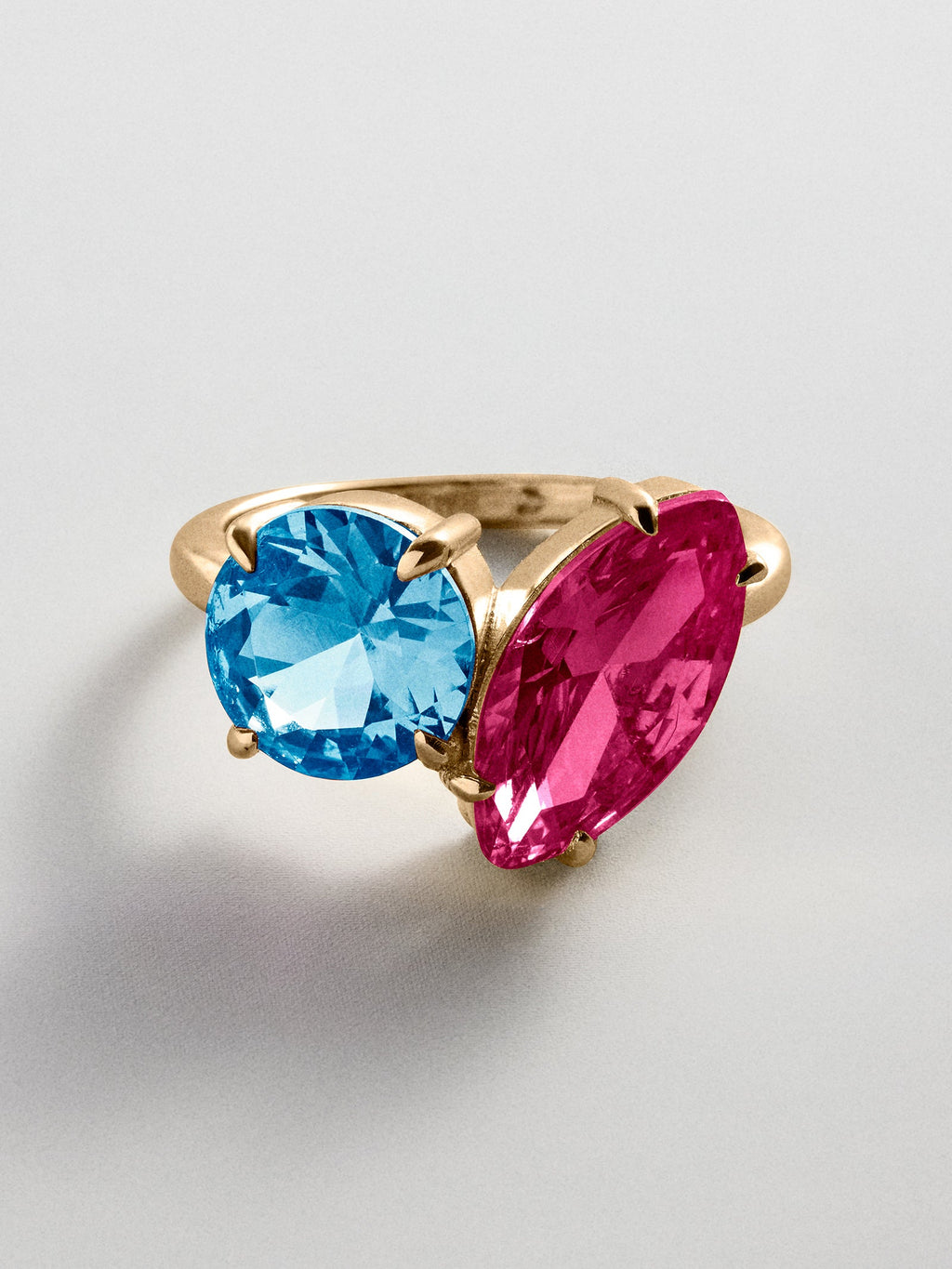 Toi et Moi Custom Birthstone Ring - Gold