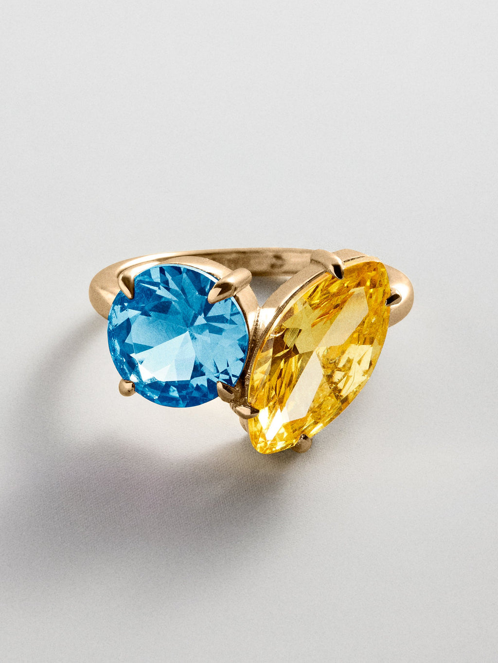Toi et Moi Custom Birthstone Ring - Gold