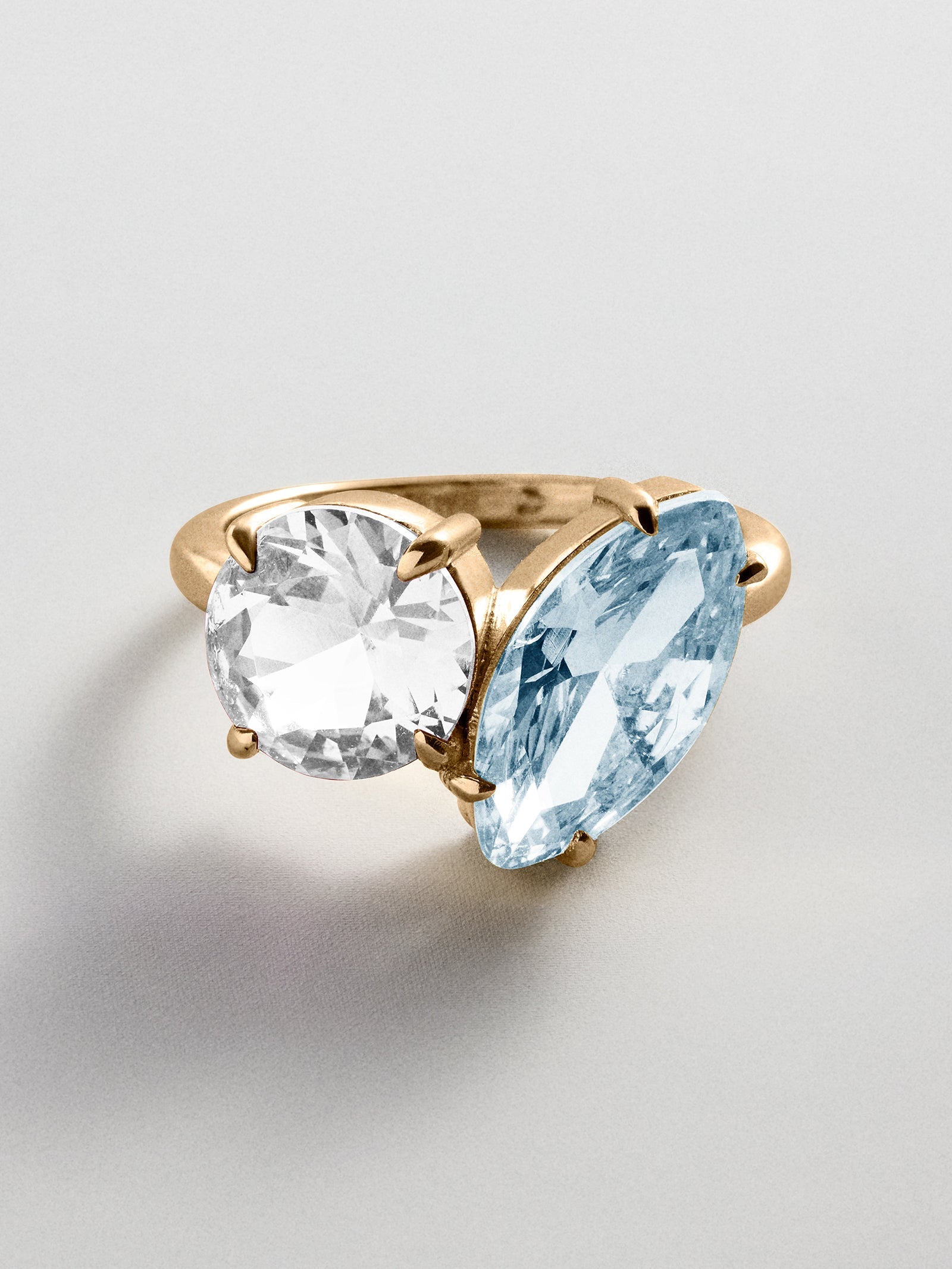 Toi et Moi Custom Birthstone Ring - Gold