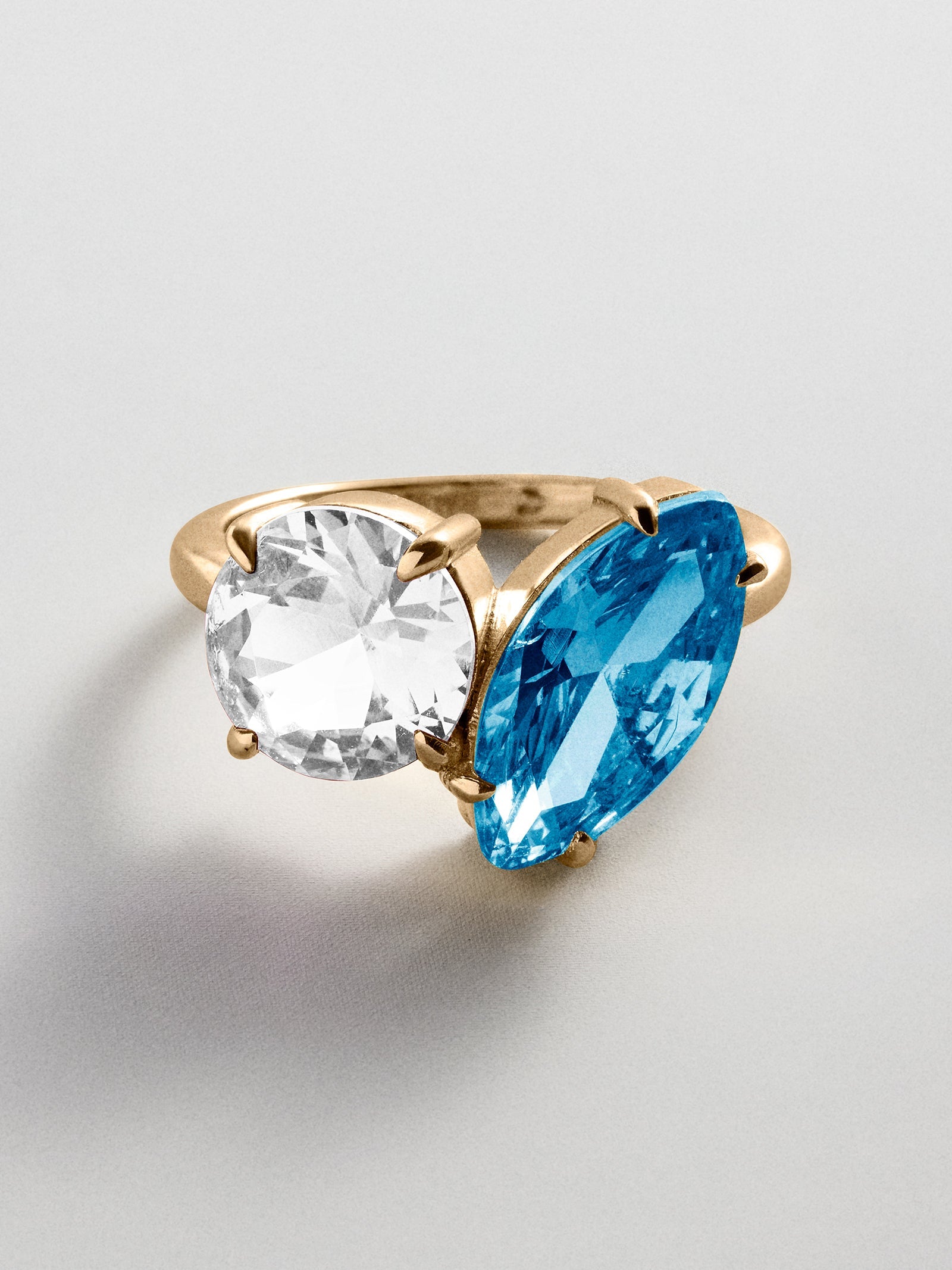 Toi et Moi Custom Birthstone Ring - Gold