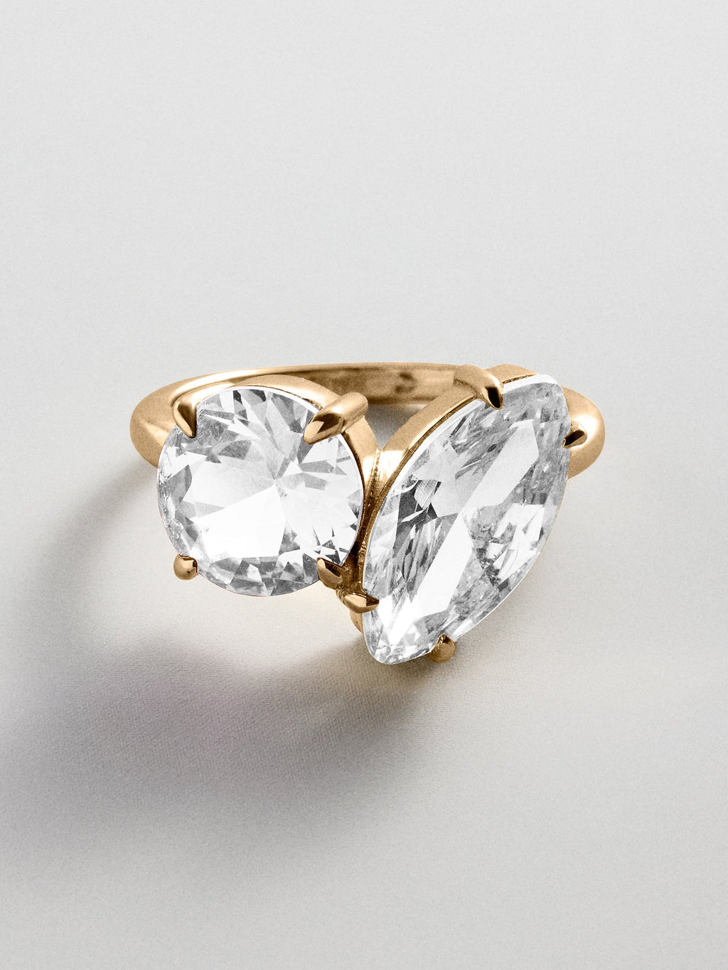 Toi et Moi Custom Birthstone Ring - Gold