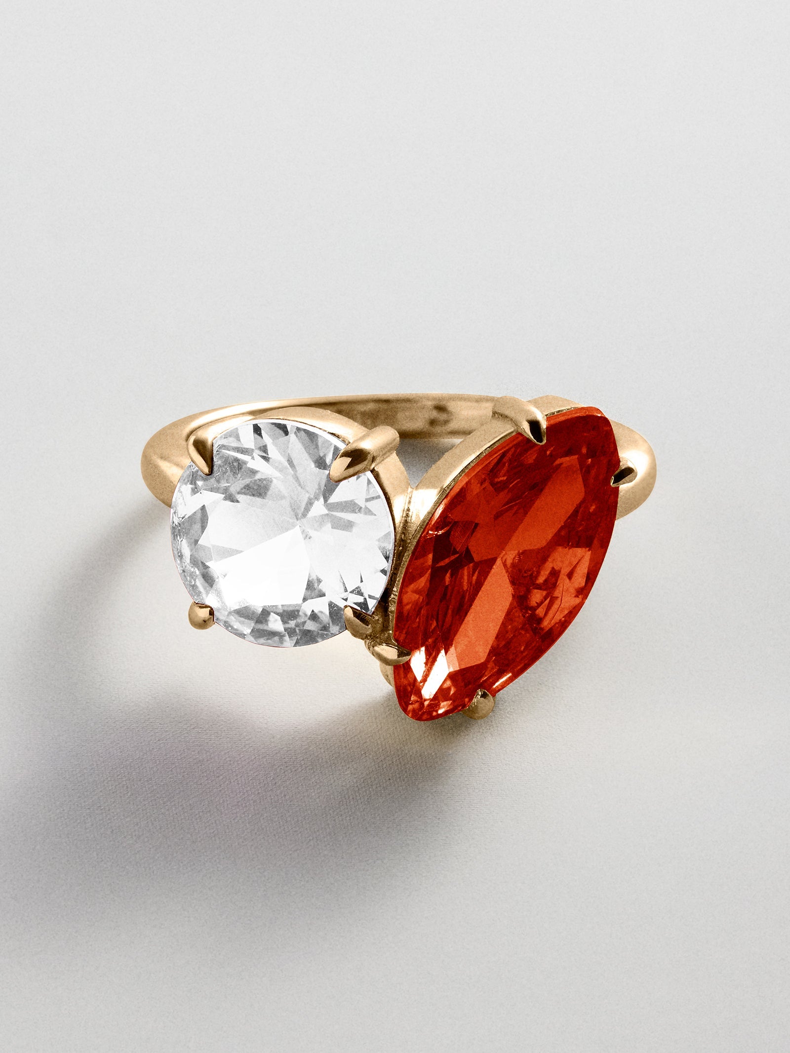 Toi et Moi Custom Birthstone Ring - Gold