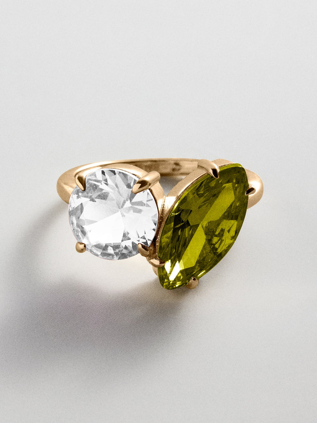 Toi et Moi Custom Birthstone Ring - Gold