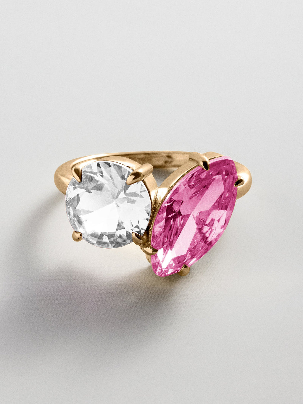 Toi et Moi Custom Birthstone Ring - Gold