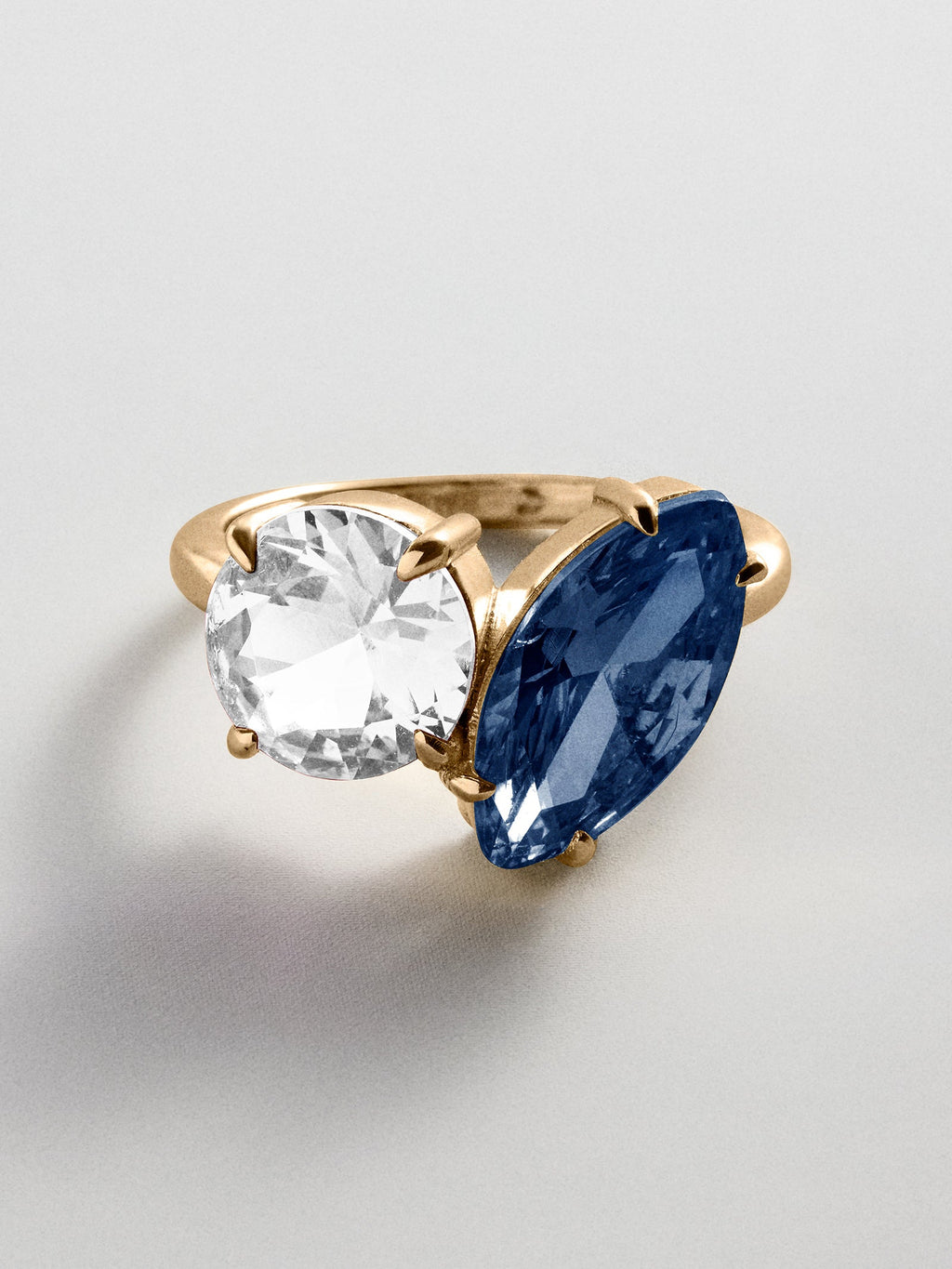 Toi et Moi Custom Birthstone Ring - Gold