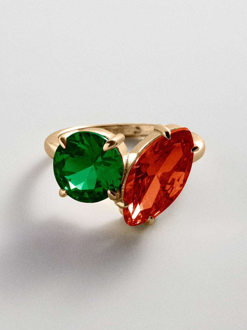 Toi et Moi Custom Birthstone Ring - Gold