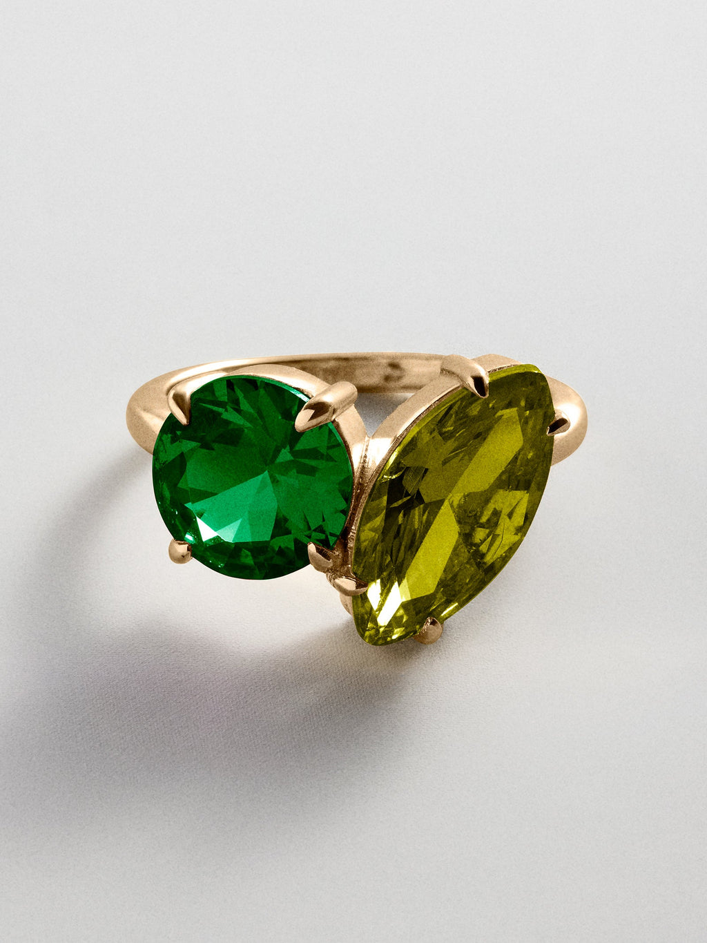 Toi et Moi Custom Birthstone Ring - Gold