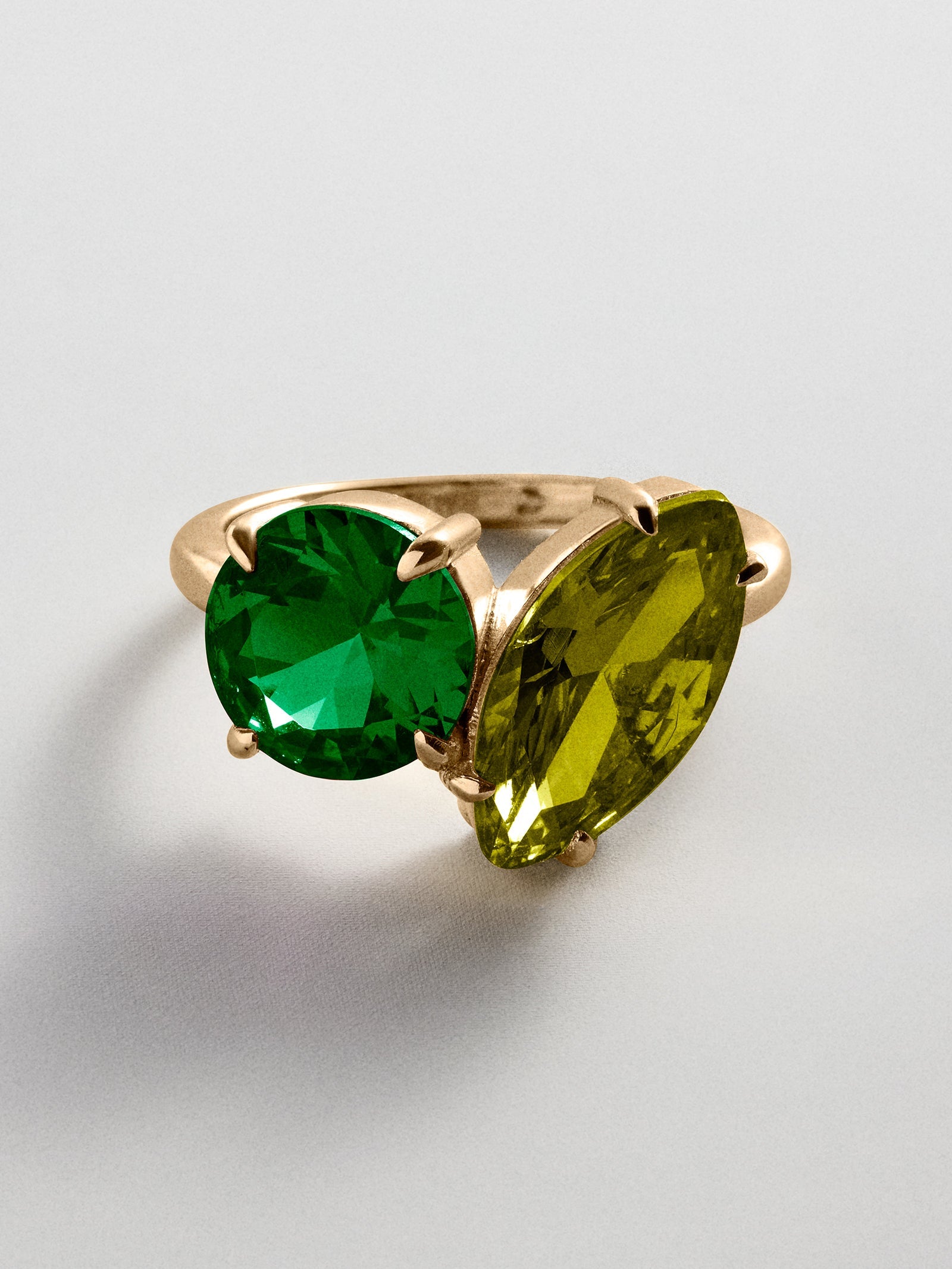 Toi et Moi Custom Birthstone Ring - Gold