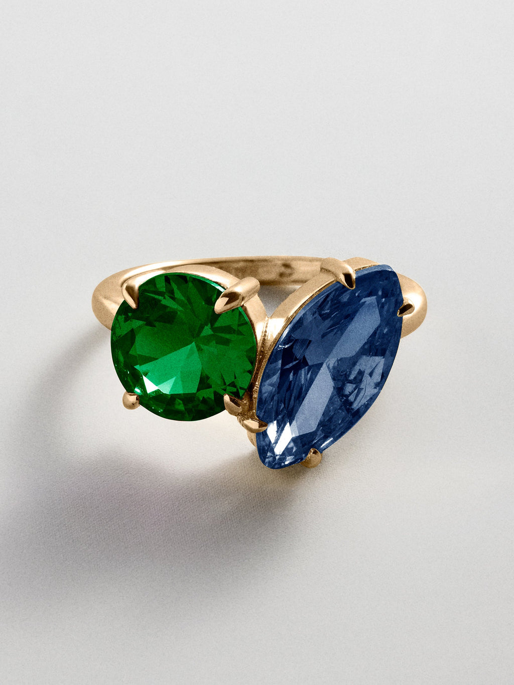 Toi et Moi Custom Birthstone Ring - Gold