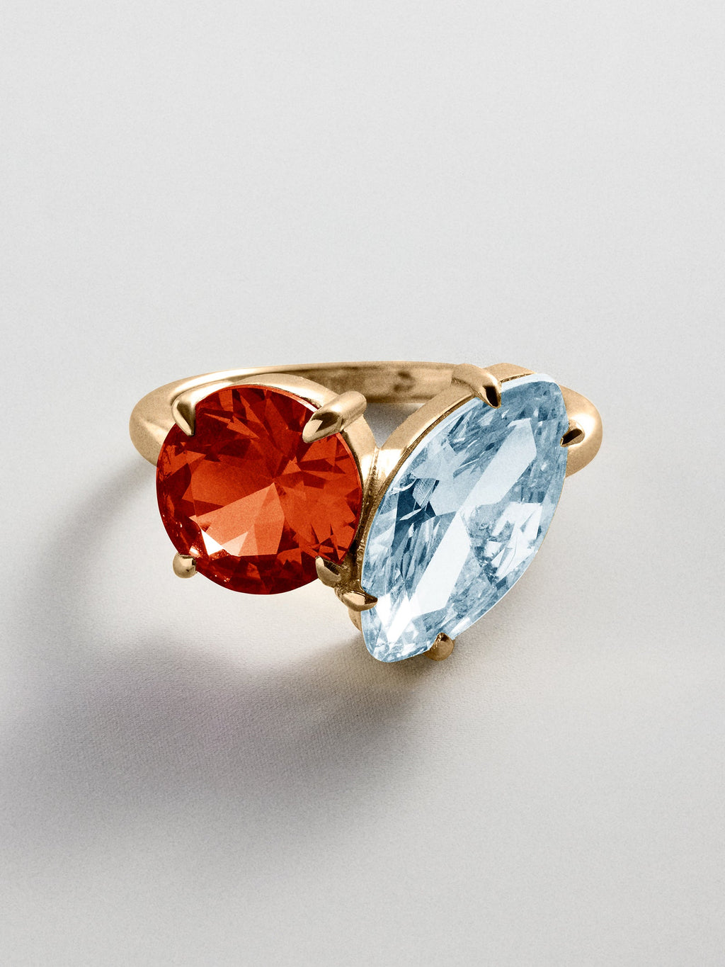 Toi et Moi Custom Birthstone Ring - Gold