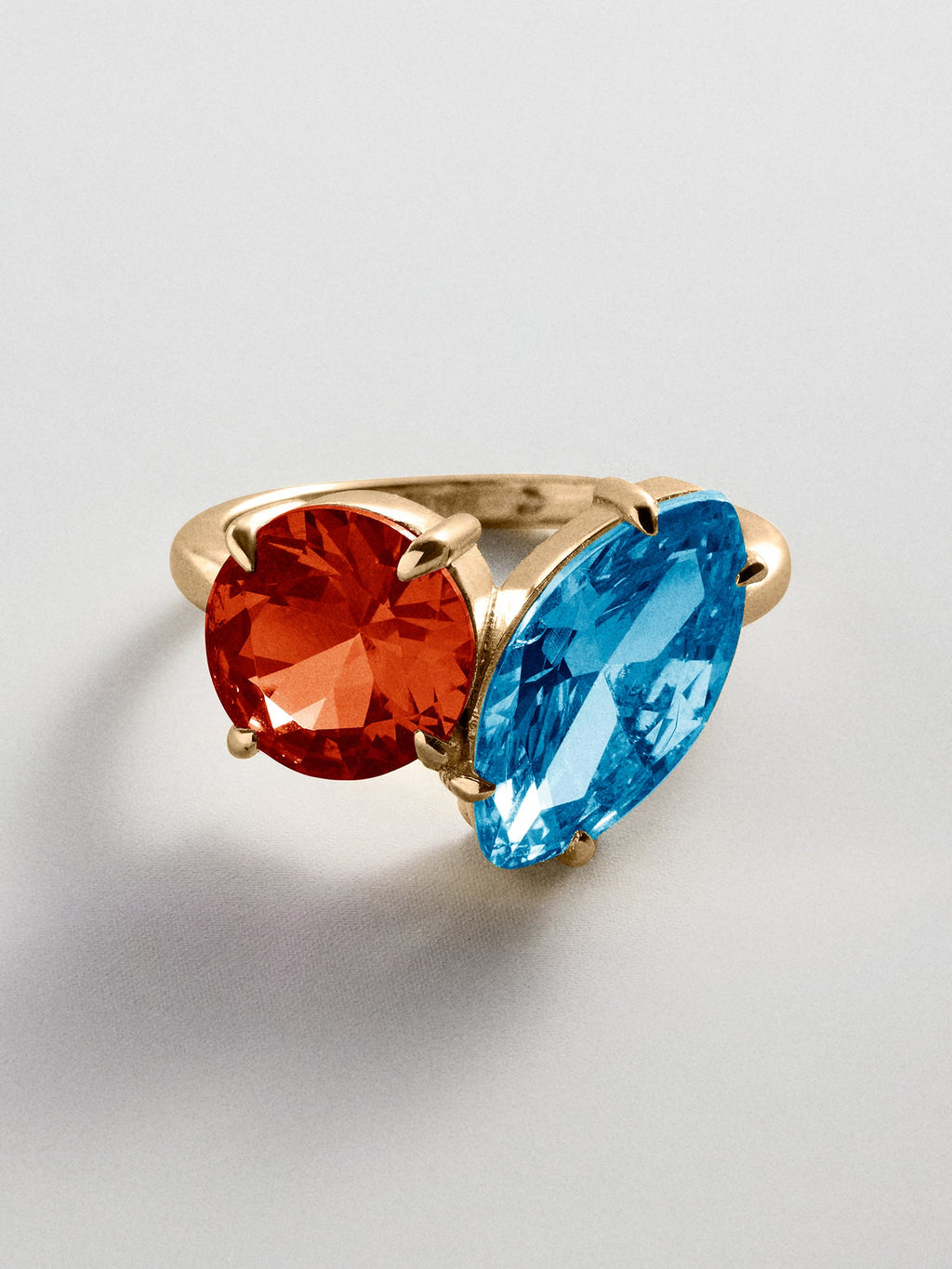 Toi et Moi Custom Birthstone Ring - Gold