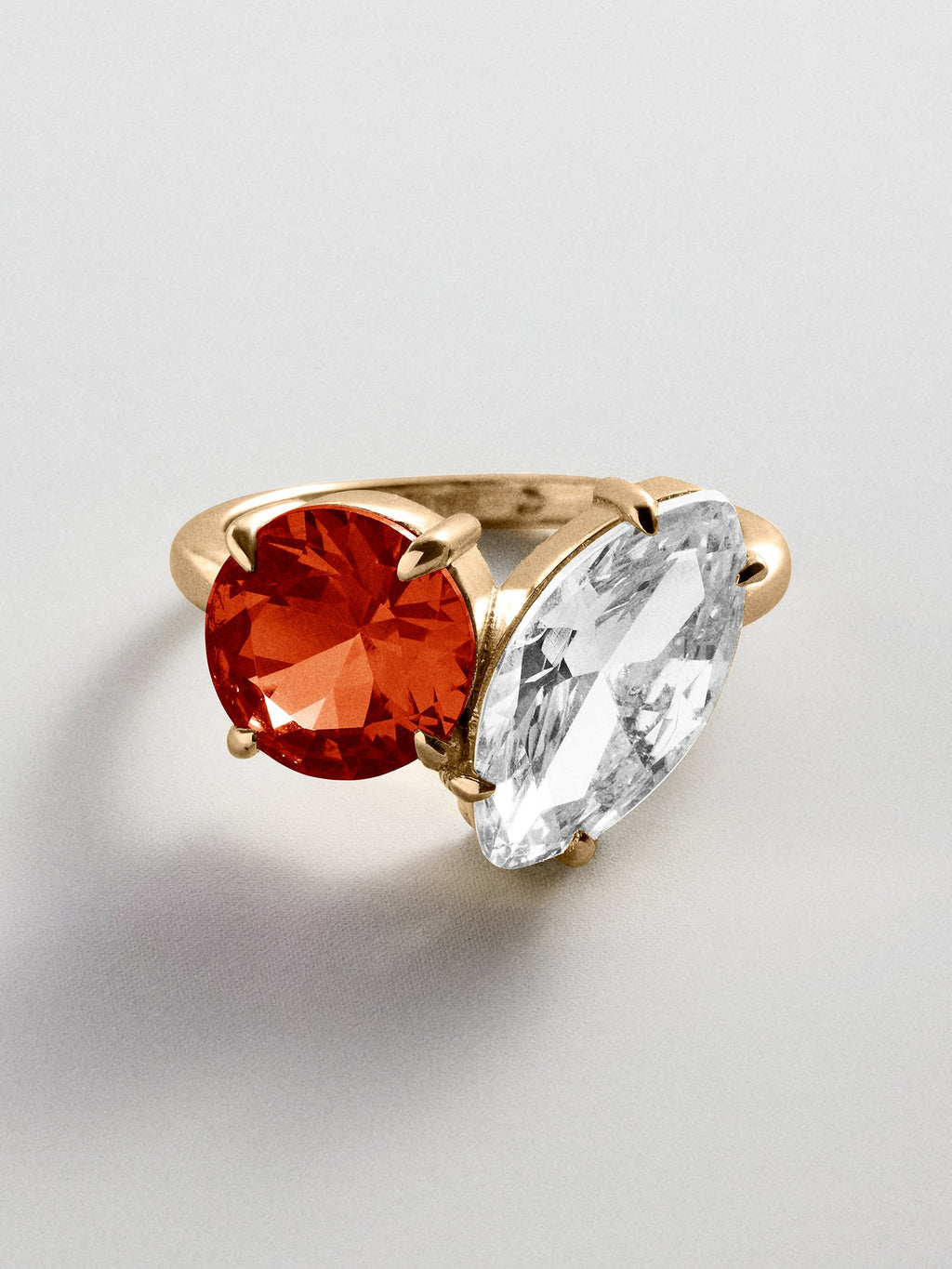 Toi et Moi Custom Birthstone Ring - Gold