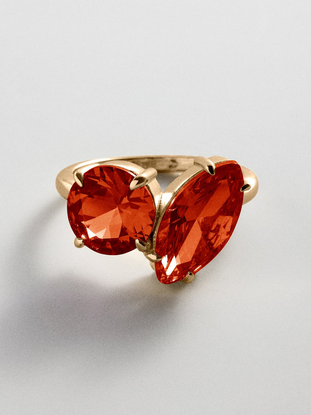 Toi et Moi Custom Birthstone Ring - Gold
