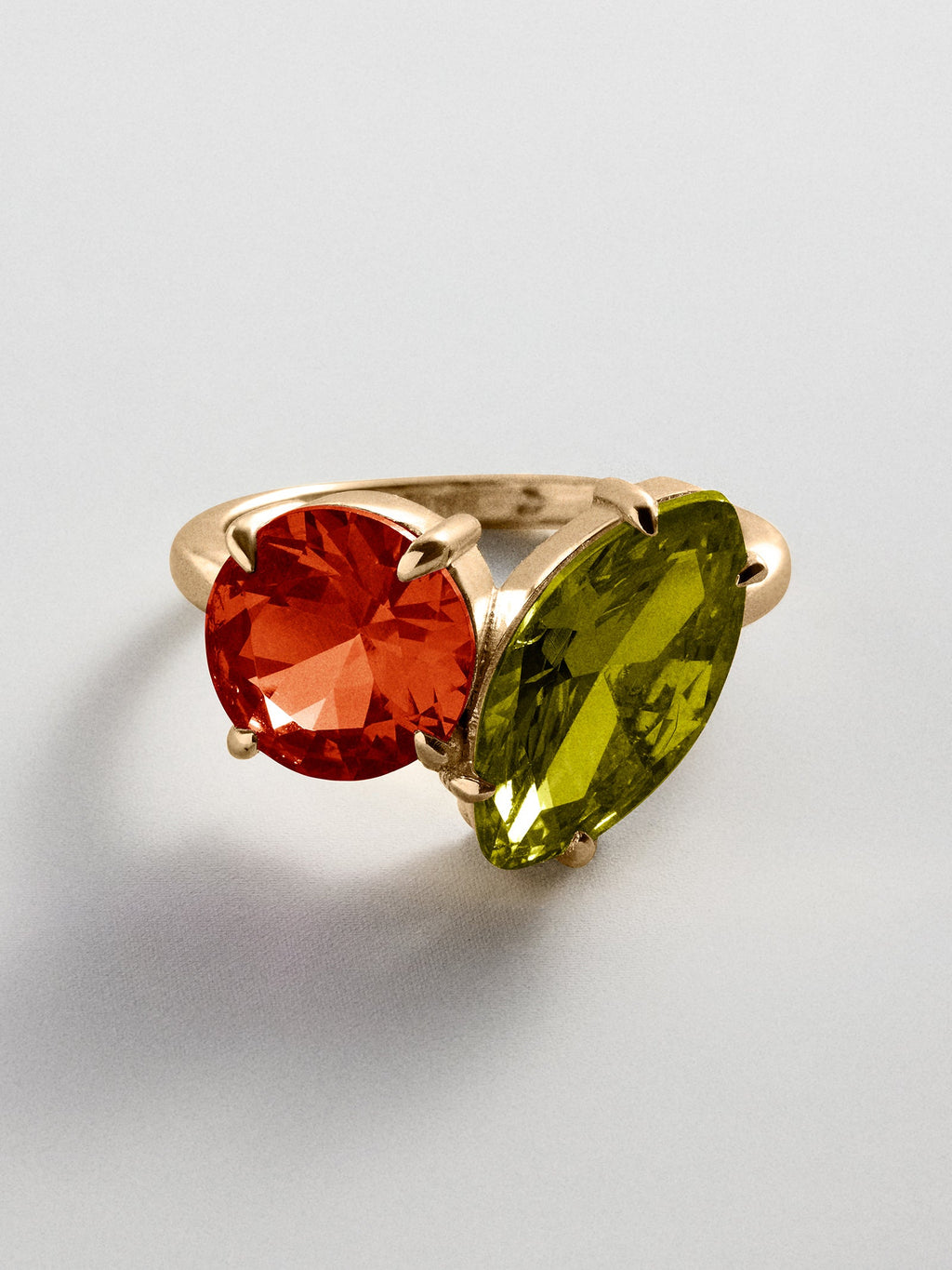 Toi et Moi Custom Birthstone Ring - Gold