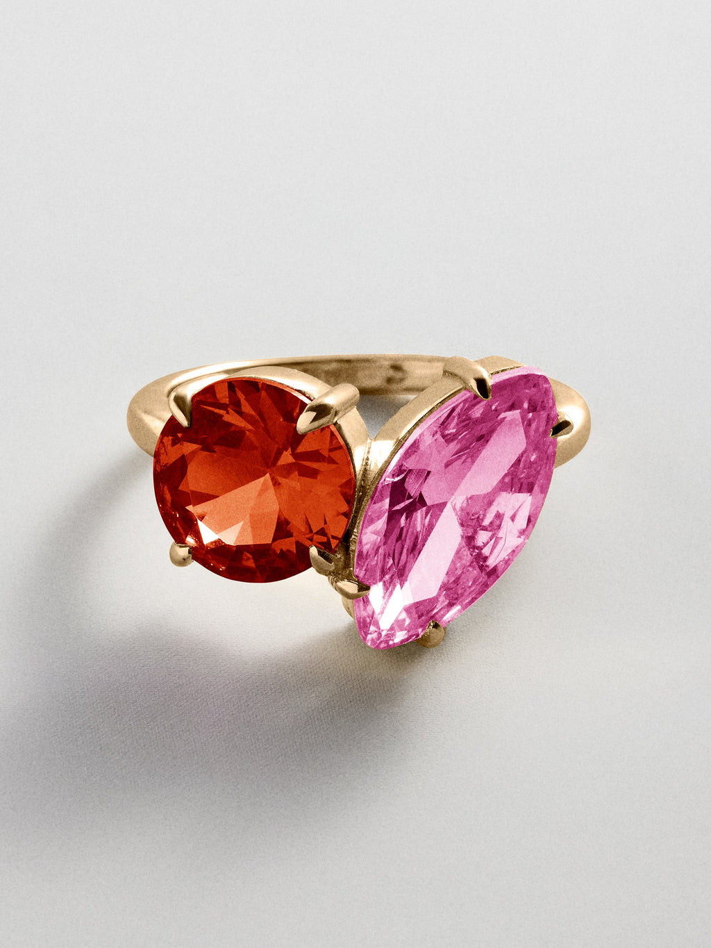 Toi et Moi Custom Birthstone Ring - Gold