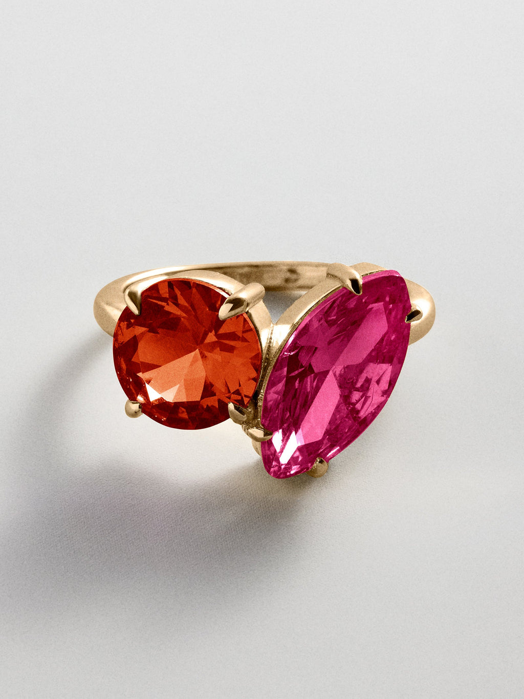 Toi et Moi Custom Birthstone Ring - Gold