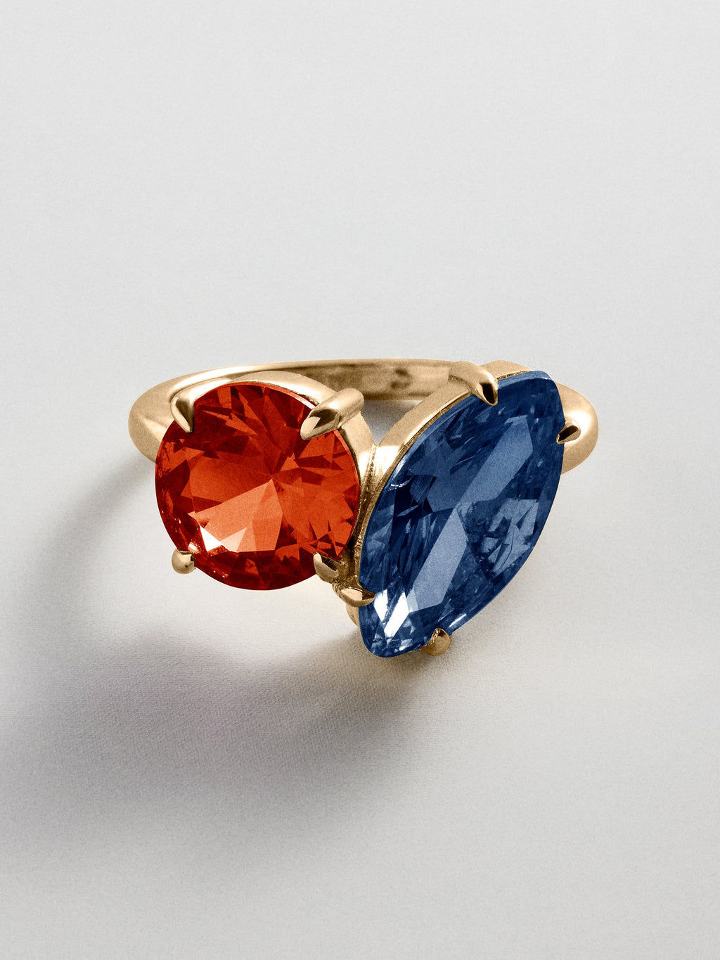 Toi et Moi Custom Birthstone Ring - Gold