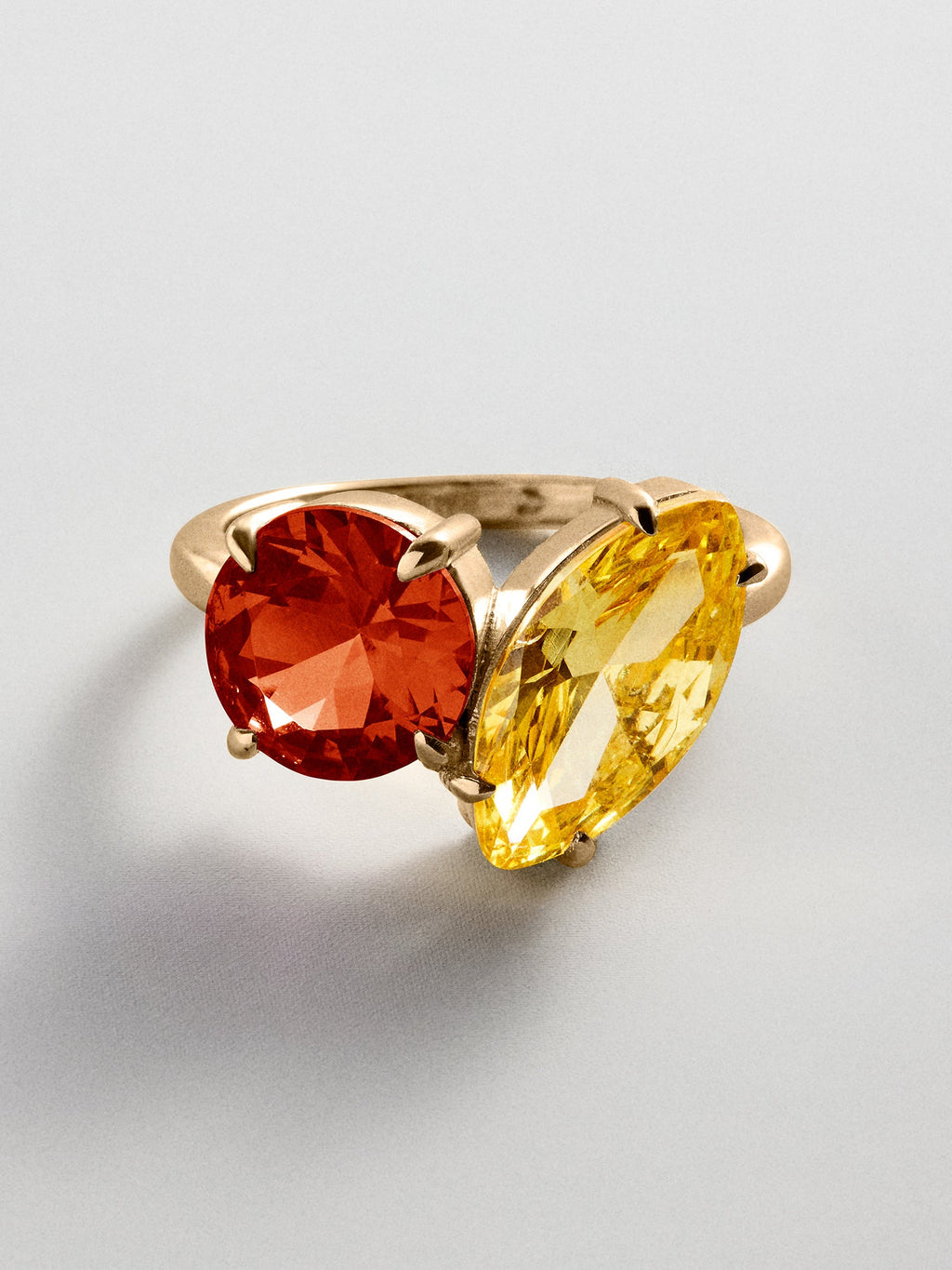 Toi et Moi Custom Birthstone Ring - Gold
