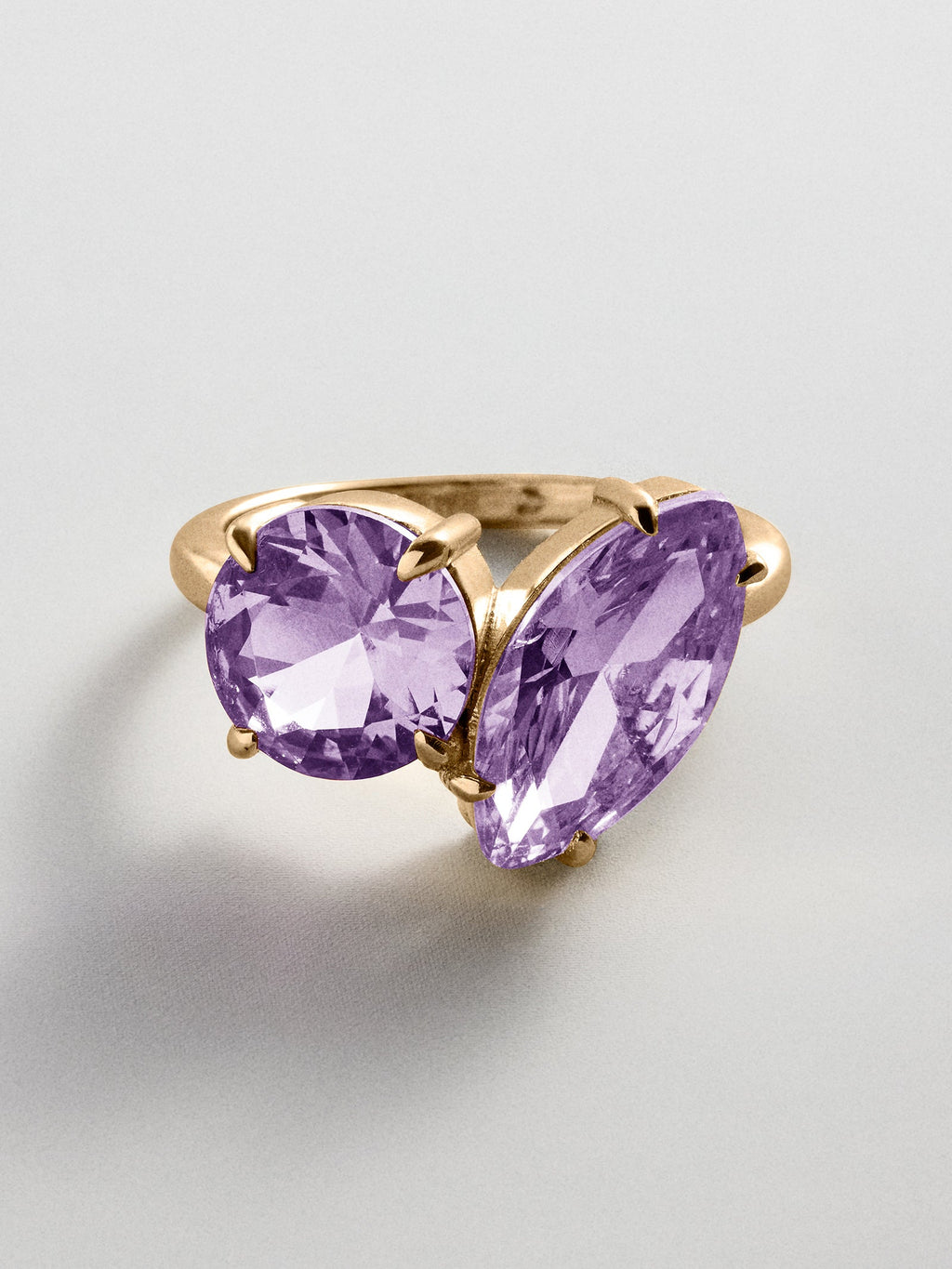 Toi et Moi Custom Birthstone Ring - Gold