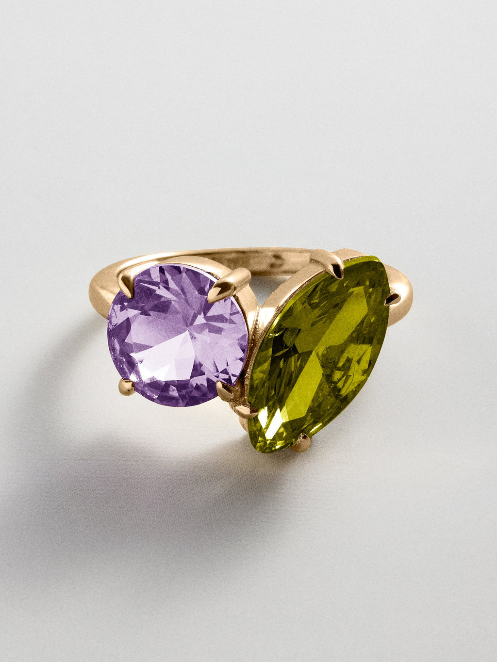 Toi et Moi Custom Birthstone Ring - Gold